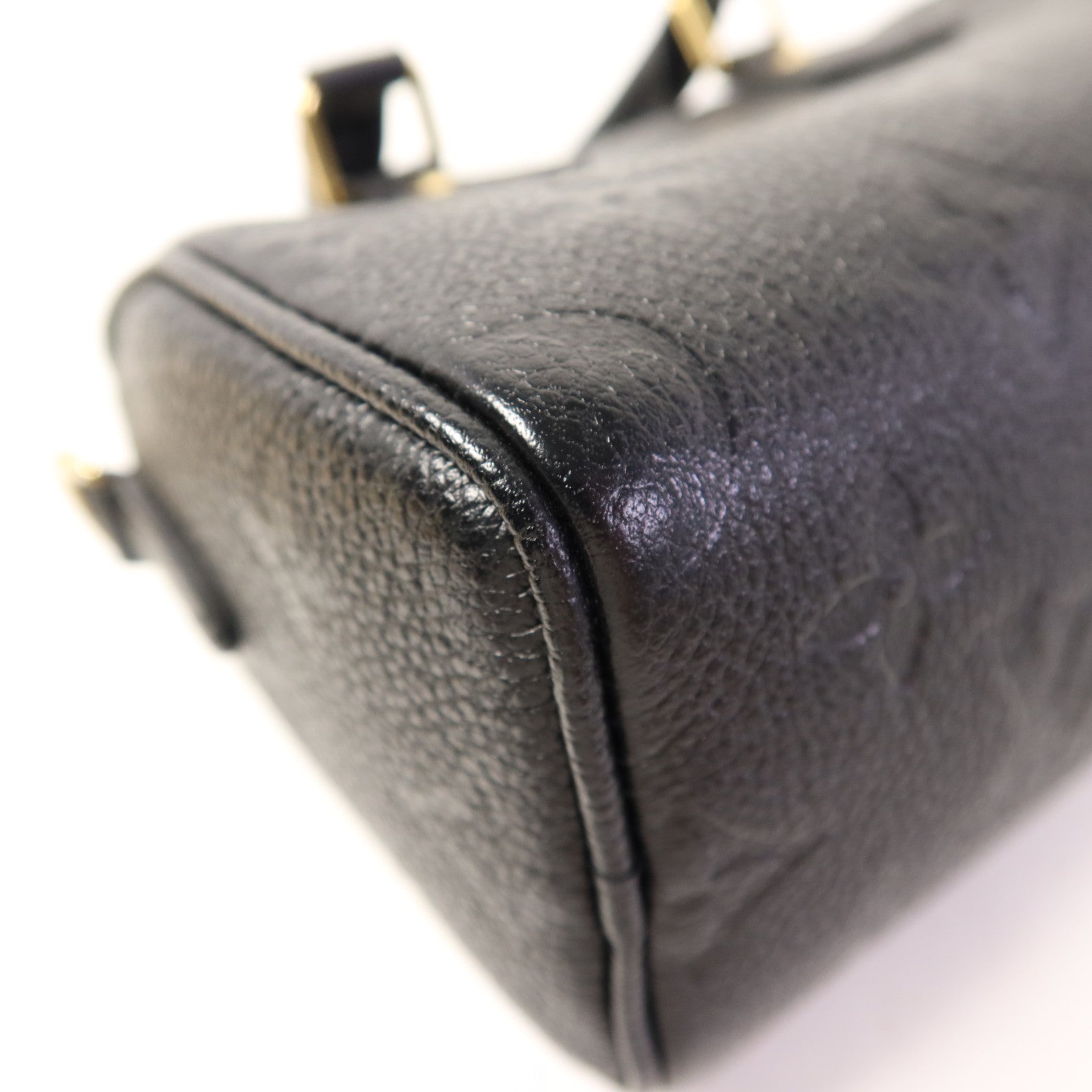 LOUIS VUITTON Monogram Empreinte Nano Speedy金扣手挽肩背兩用袋