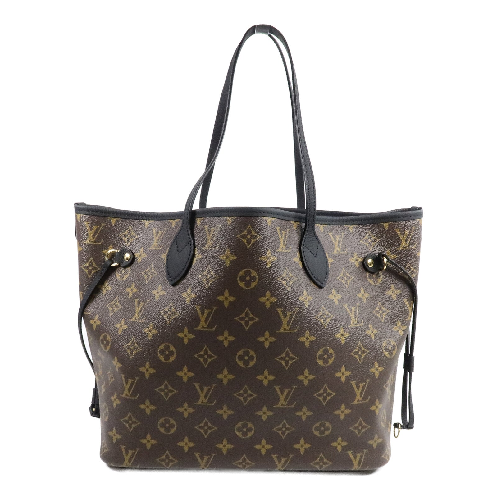 LOUIS VUITTON Monogram/牛皮皮革Neverfull Inside Out MM手挽袋