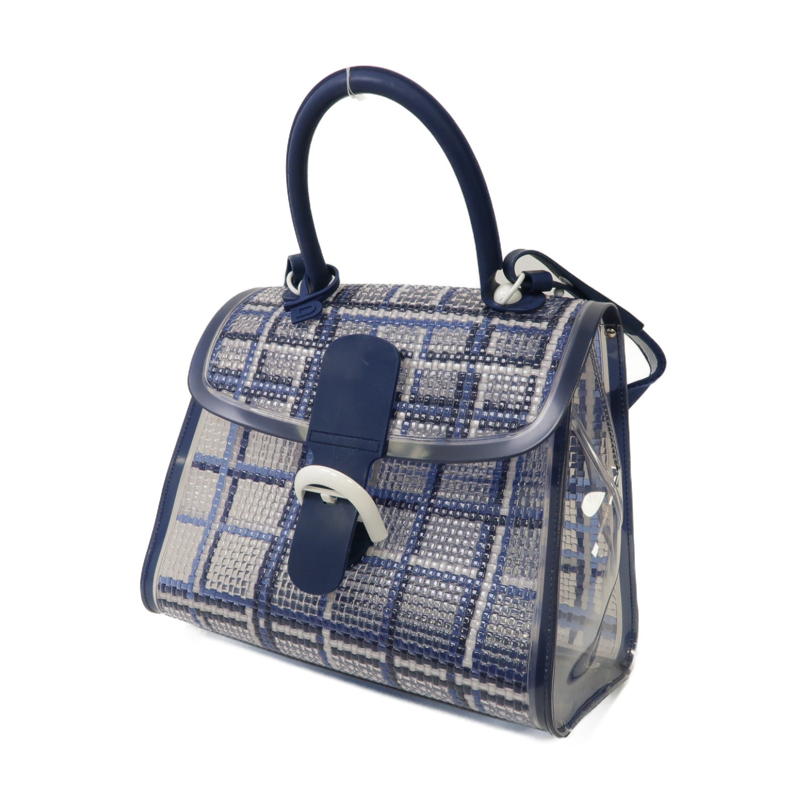 SELECTION 【激減優惠】PVC Brillant MM 2 Way Shoulder Bag手挽肩背兩用袋藍色