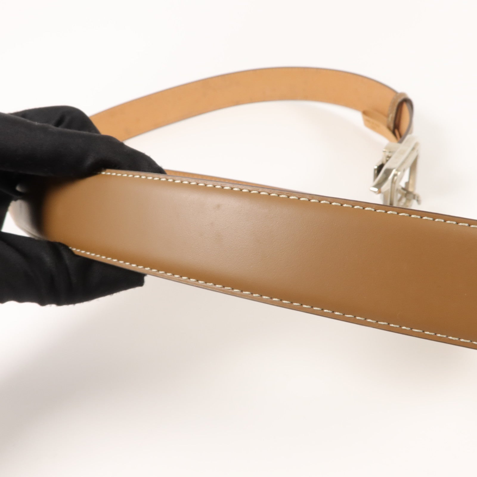 CARTIER 牛皮皮革Santos de Cartier Belt 105cm皮帶