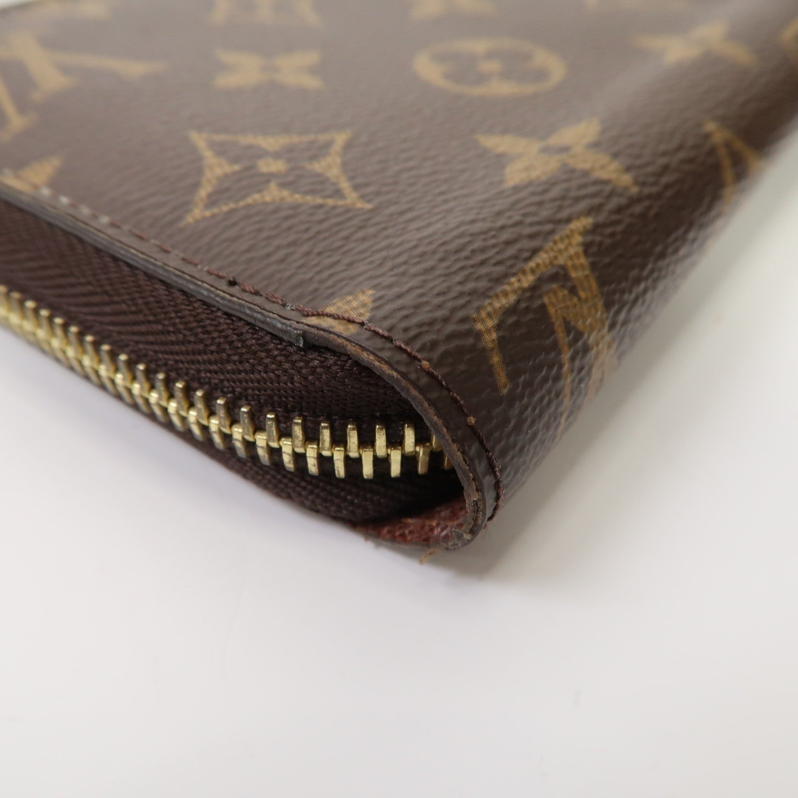 LOUIS VUITTON Monogram Zippy Wallet金扣長錢包啡色