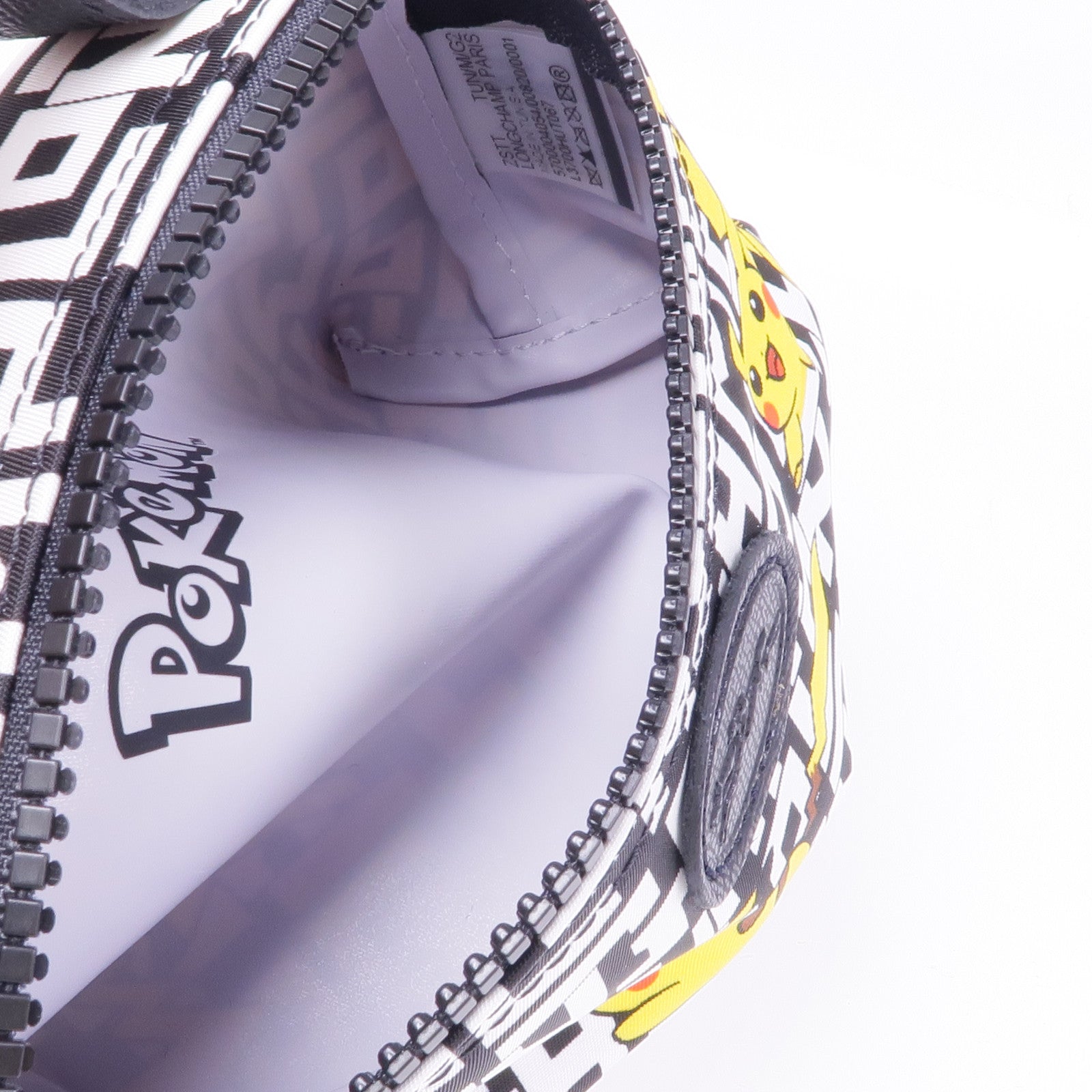 Longchamp 尼龍Pokemon Pouch銀扣手拿包