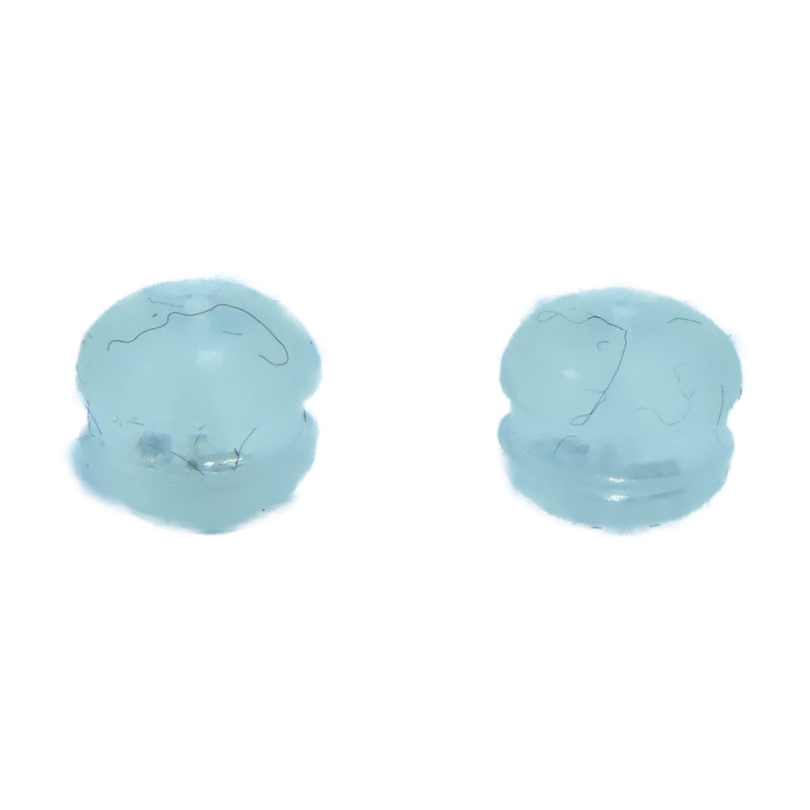 JEWELRY **【激減優惠】18K白金Sapphire Diamond Earrings 1.34ct藍寶石/0.06ct鑽石耳環銀色/藍色