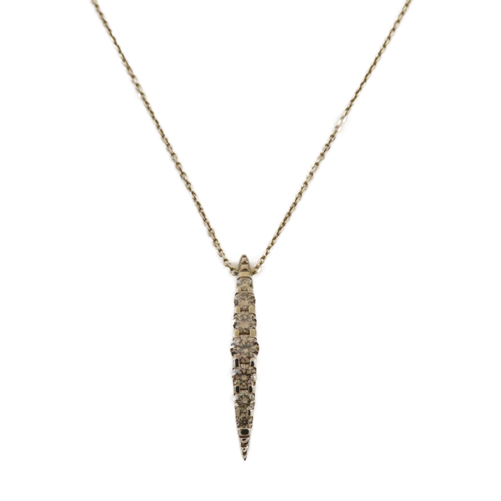 JEWELRY **【激減優惠】18K黃金Necklace 0.12ct鑽石項鏈