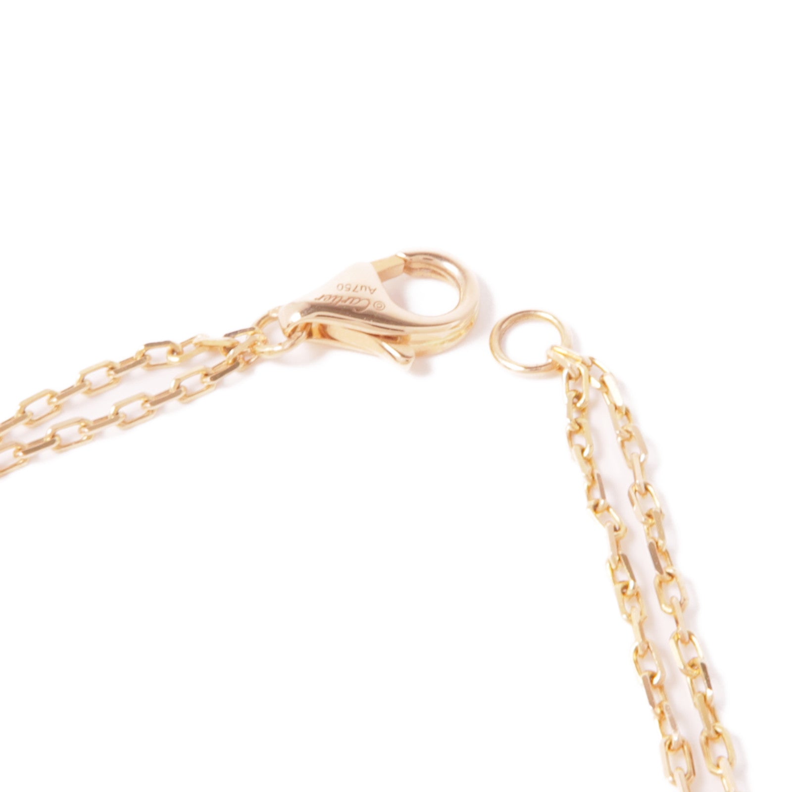 CARTIER 18K玫瑰金Love Necklace 2 Diamonds鑽石項鍊