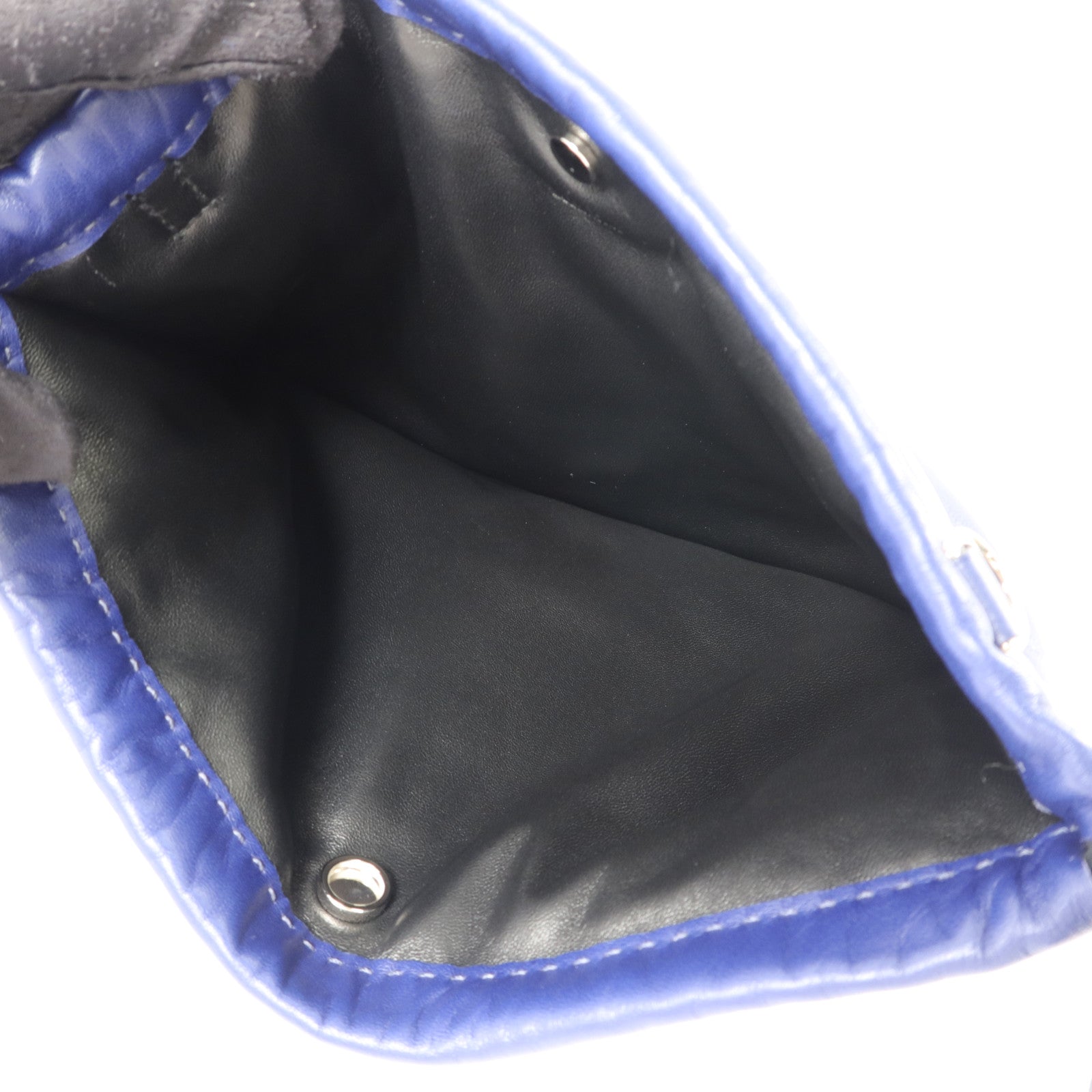 HERMES Milo/Swift皮革Pilo Pouch手拿包Bleu Encre