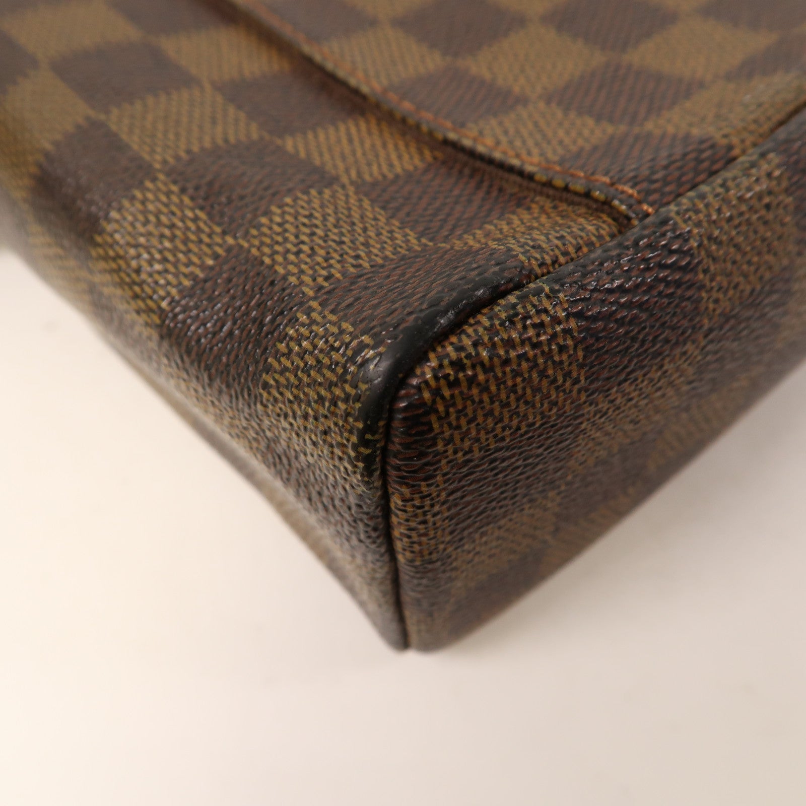 LOUIS VUITTON Damier Olav PM金扣肩背袋啡色