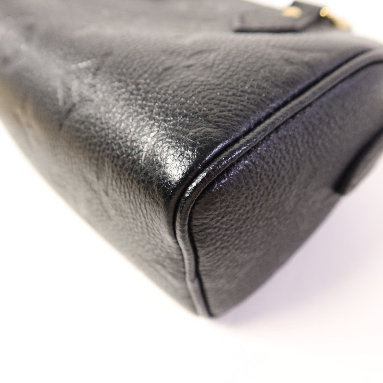 LOUIS VUITTON Monogram Empreinte Nano Speedy金扣手挽肩背兩用袋