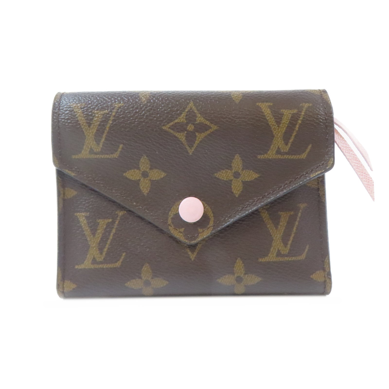 LOUIS VUITTON Monogram Victorine金扣錢包啡色