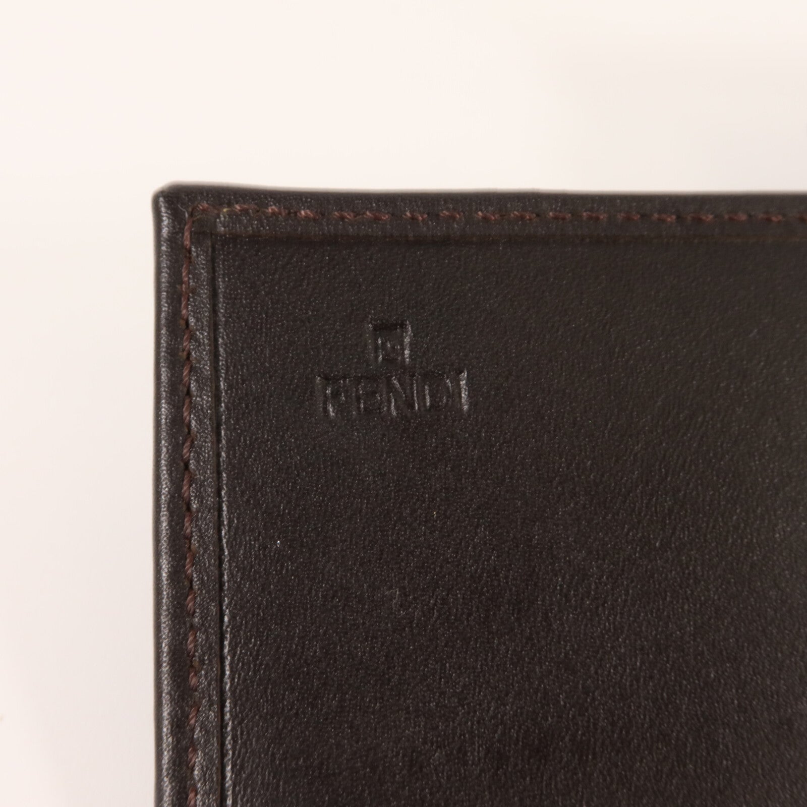FENDI 帆布/皮革Zucca Long Wallet長錢包