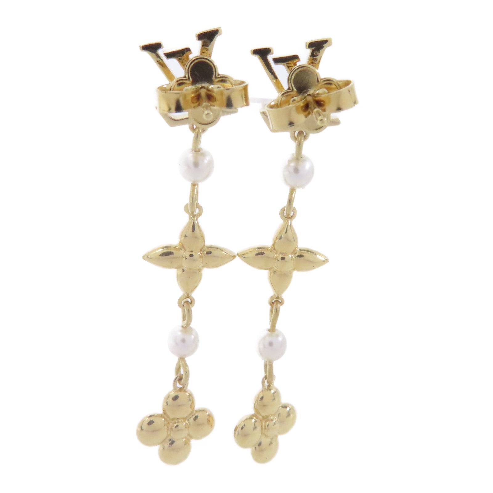 LOUIS VUITTON 金屬Louisa Earrings耳環金色