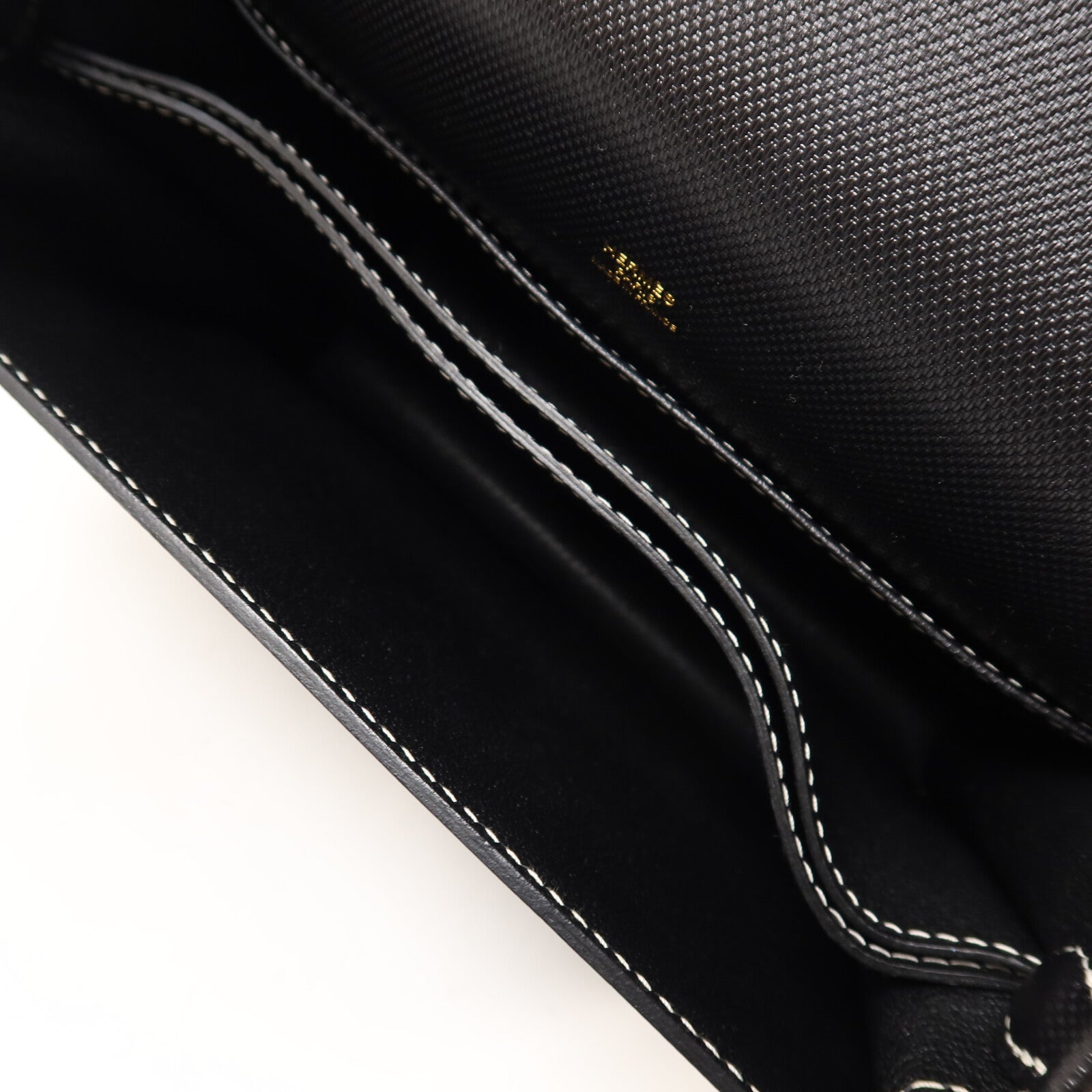 HERMES Grain d'H皮革Roulis 23肩背袋Noir