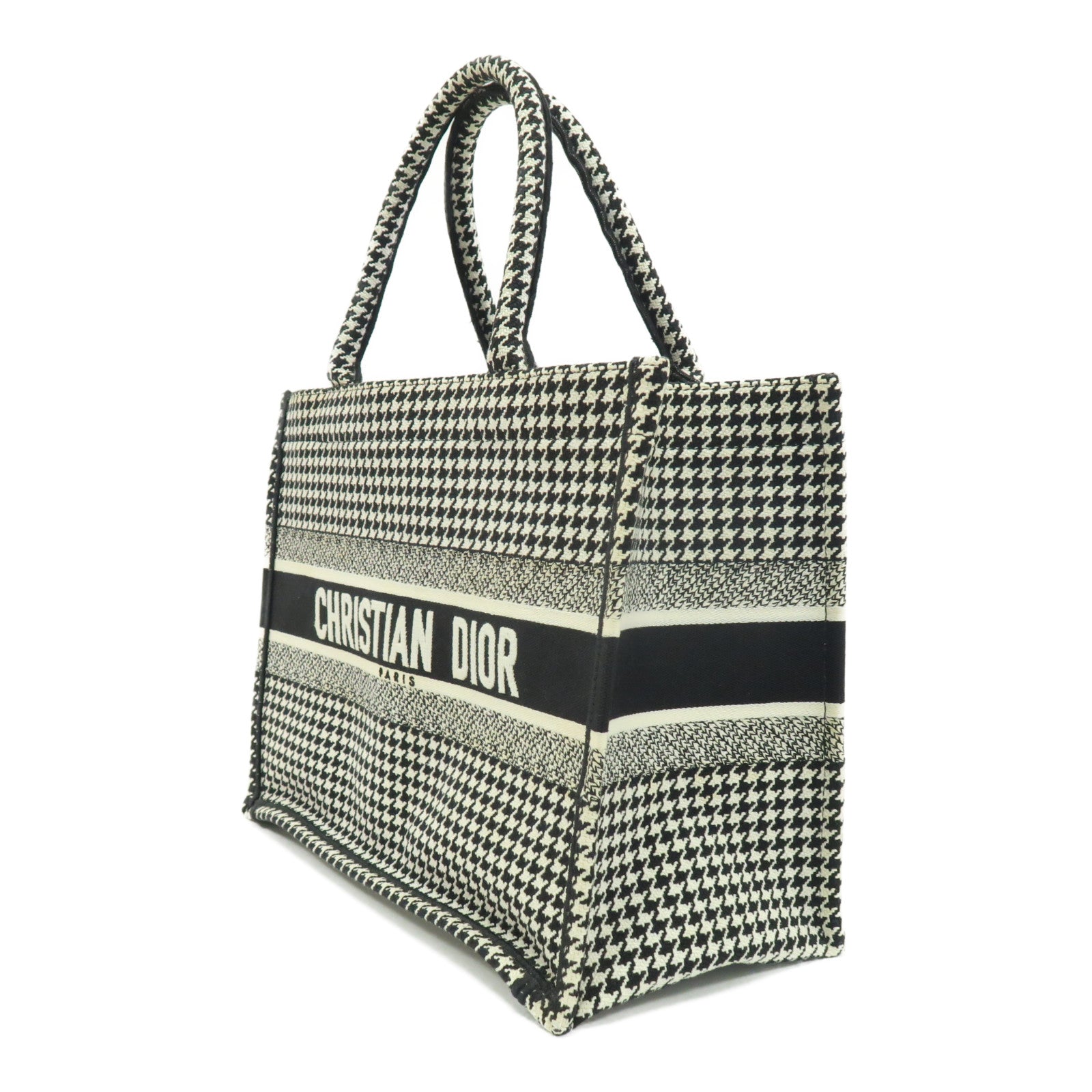 Dior 帆布Book Tote Medium手挽袋黑色/白色