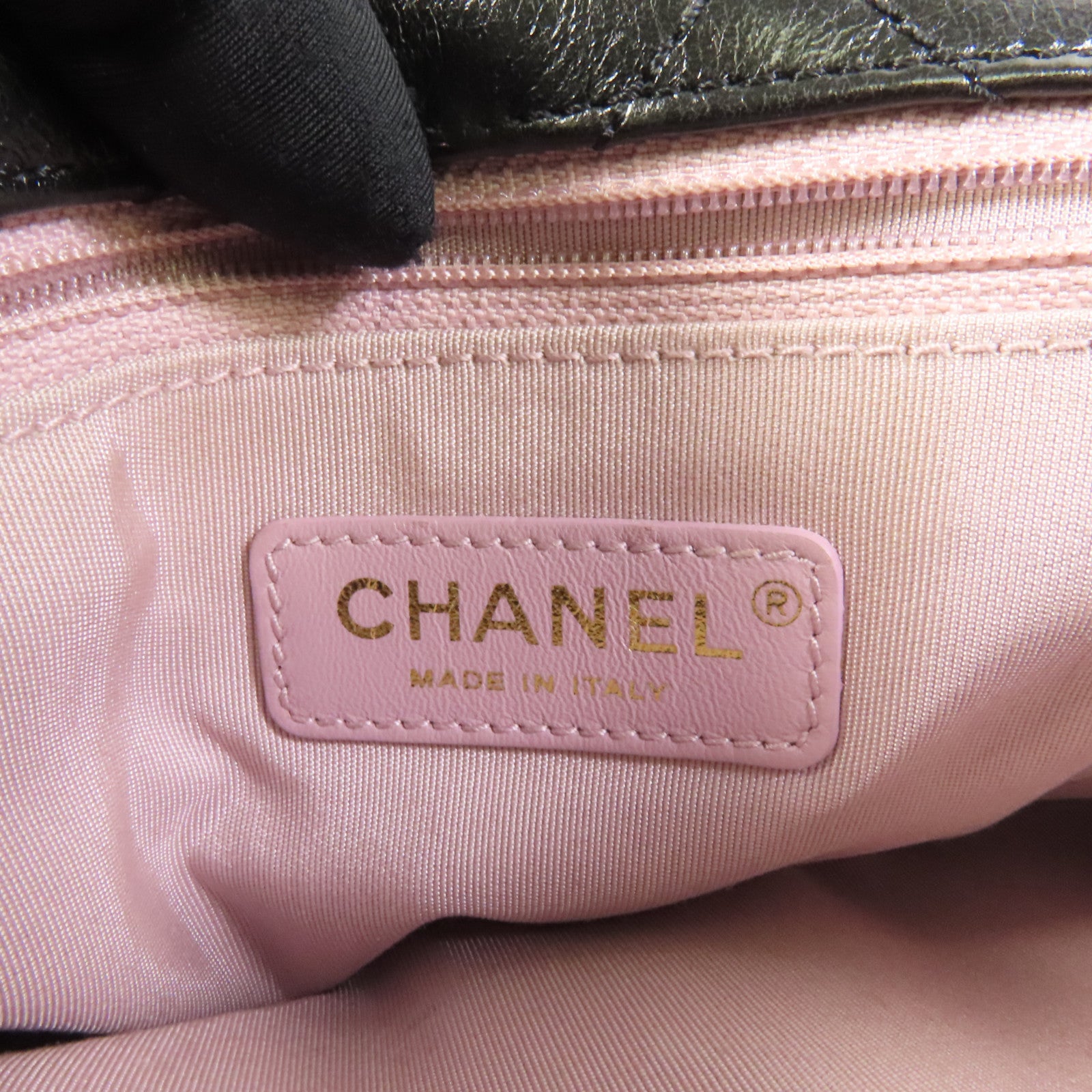 CHANEL Tweed/牛皮皮革2 Way Shoulder金扣鏈帶手挽肩背兩用袋