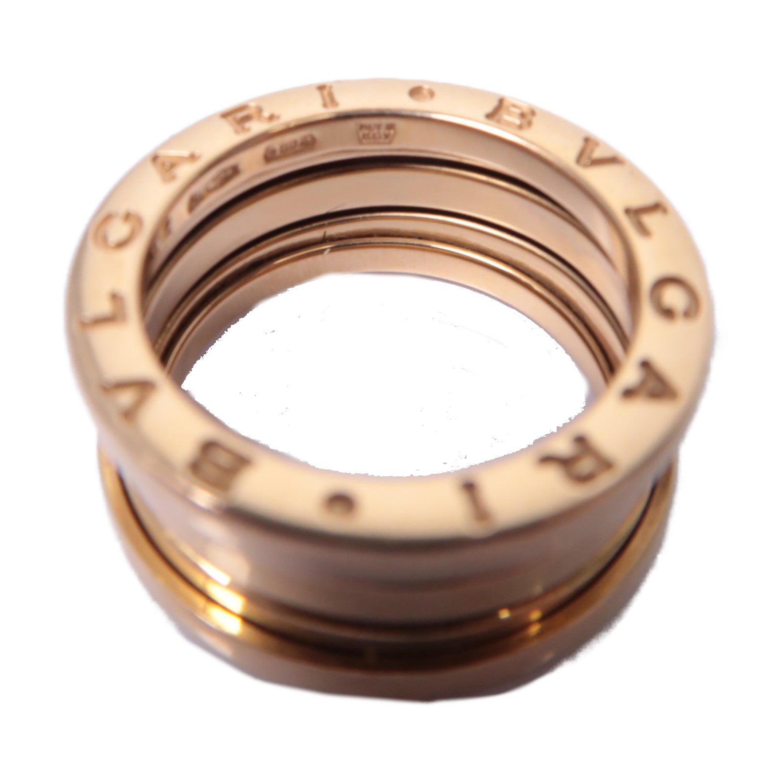 BVLGARI 【激減優惠】18K玫瑰金B.zero1戒指Bvlgari#52/US#6