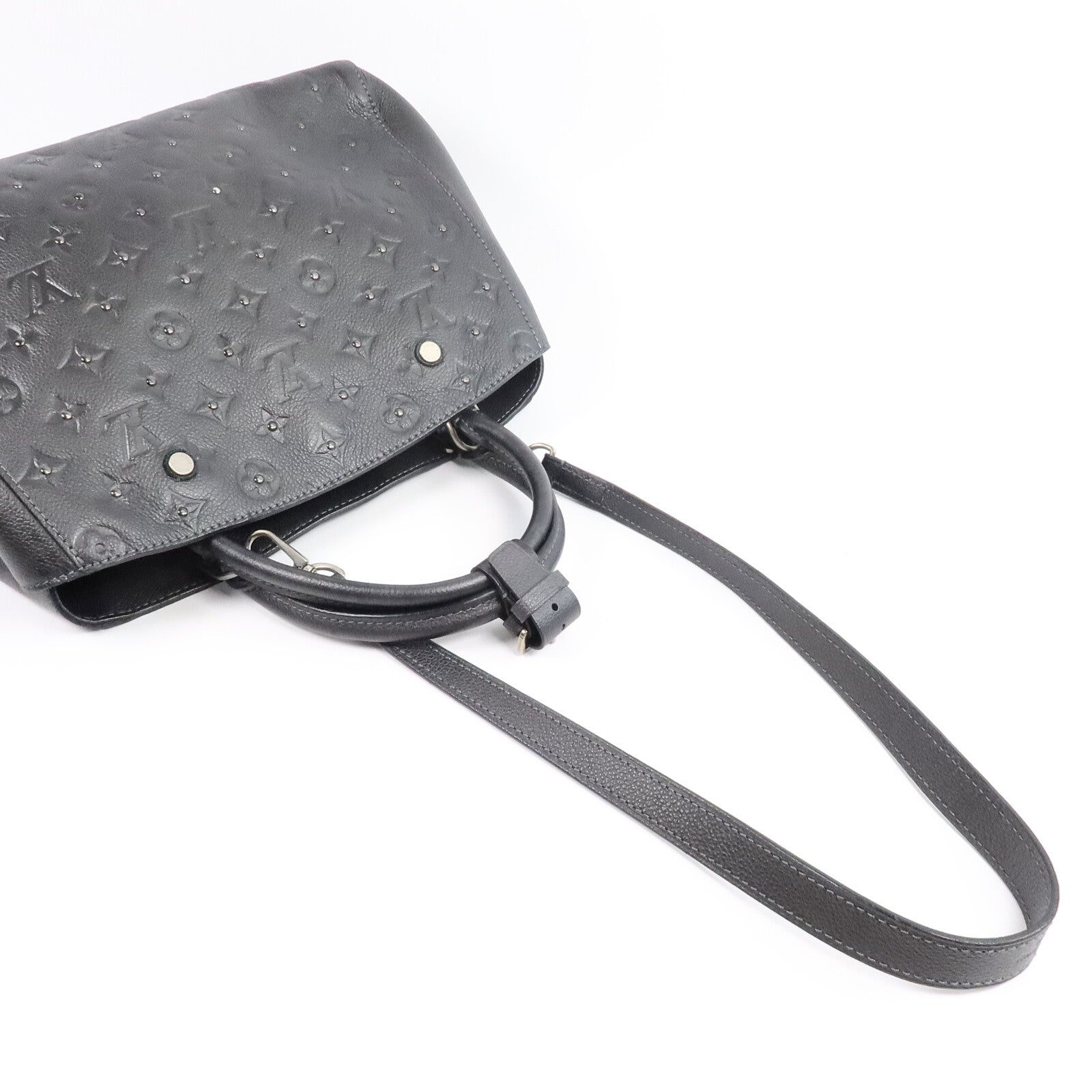LOUIS VUITTON Monogram Empreinte Montaigne BB手挽肩背兩用袋