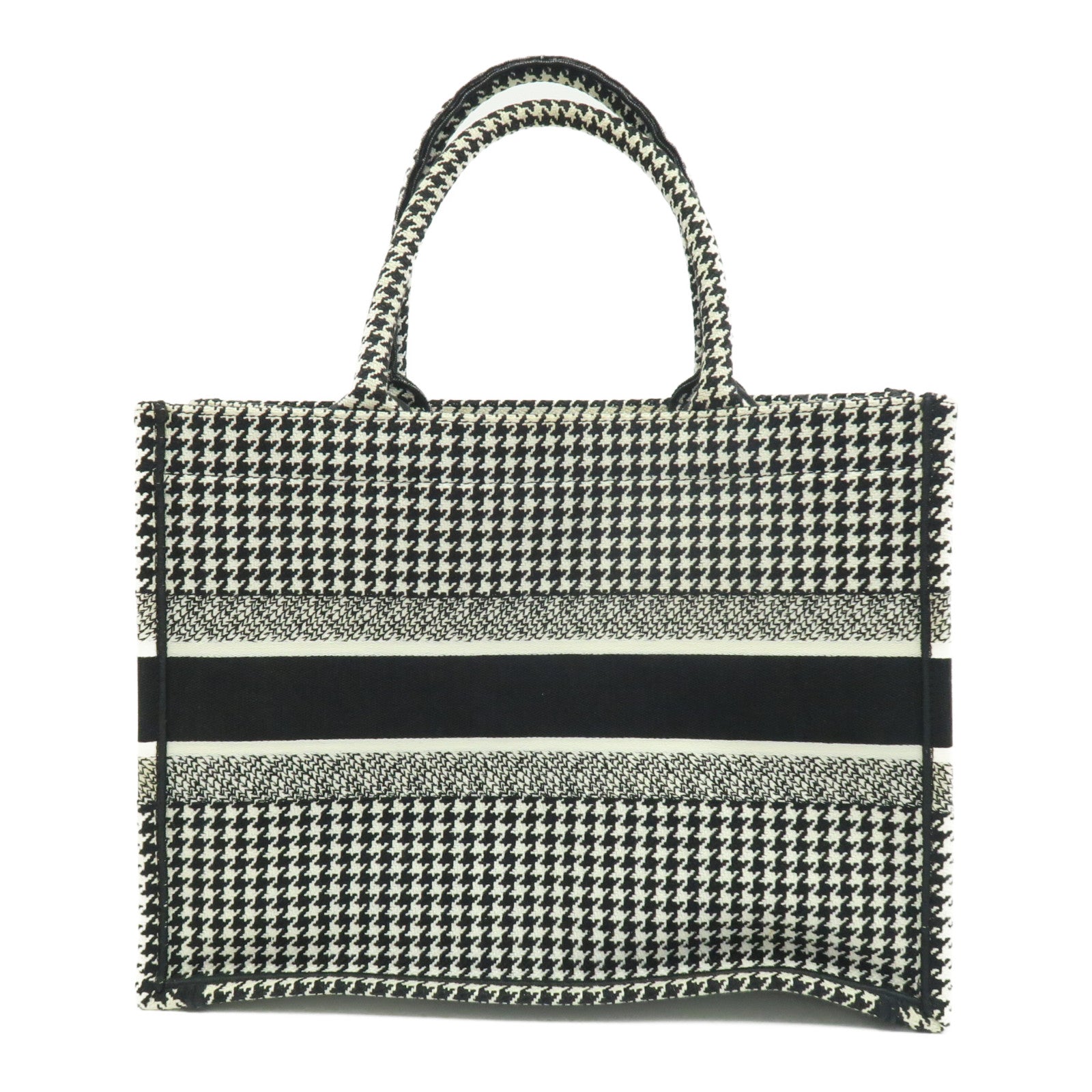 Dior 帆布Book Tote Medium手挽袋黑色/白色