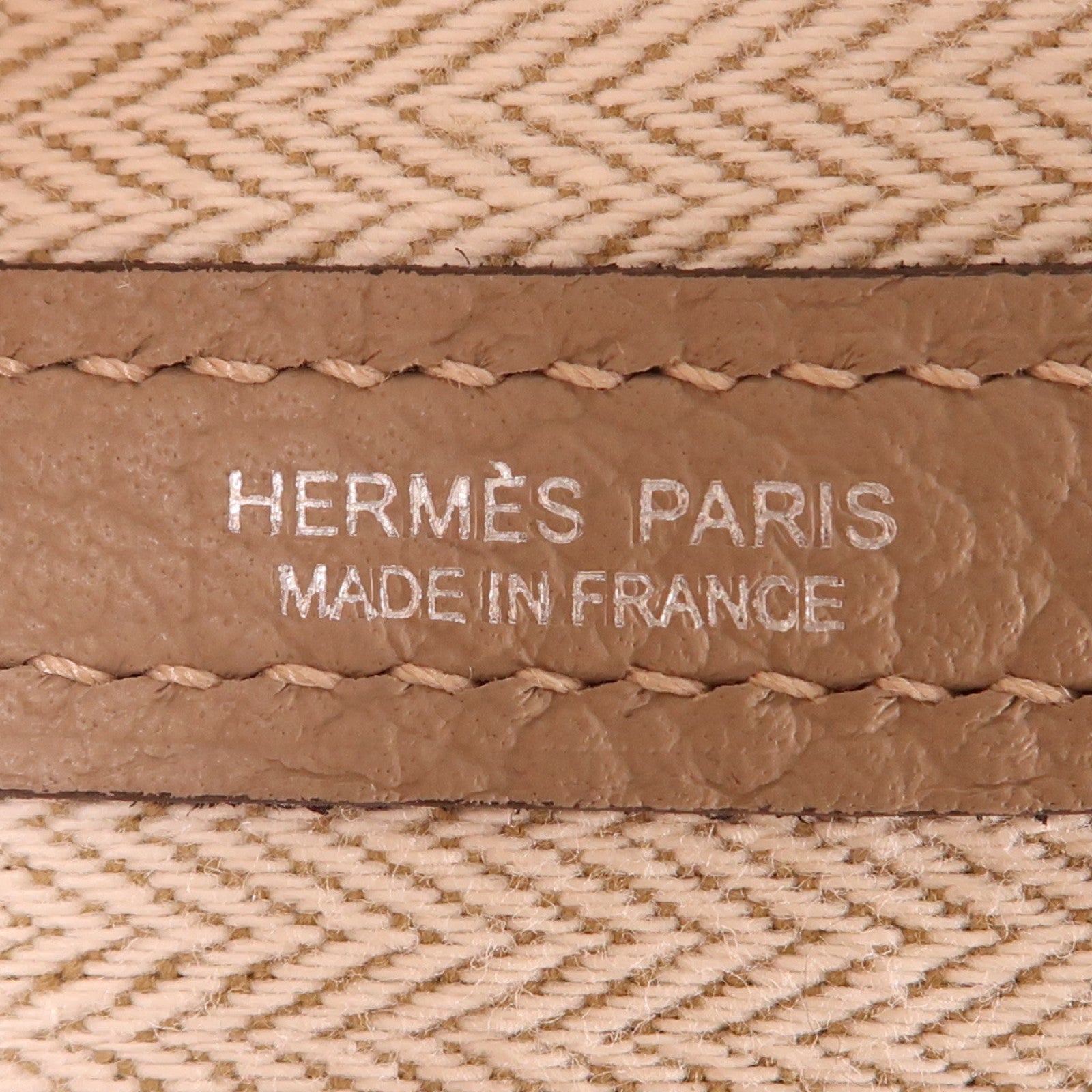 HERMES Negonda皮革Garden Party PM銀扣手挽袋Gris Tourterelle