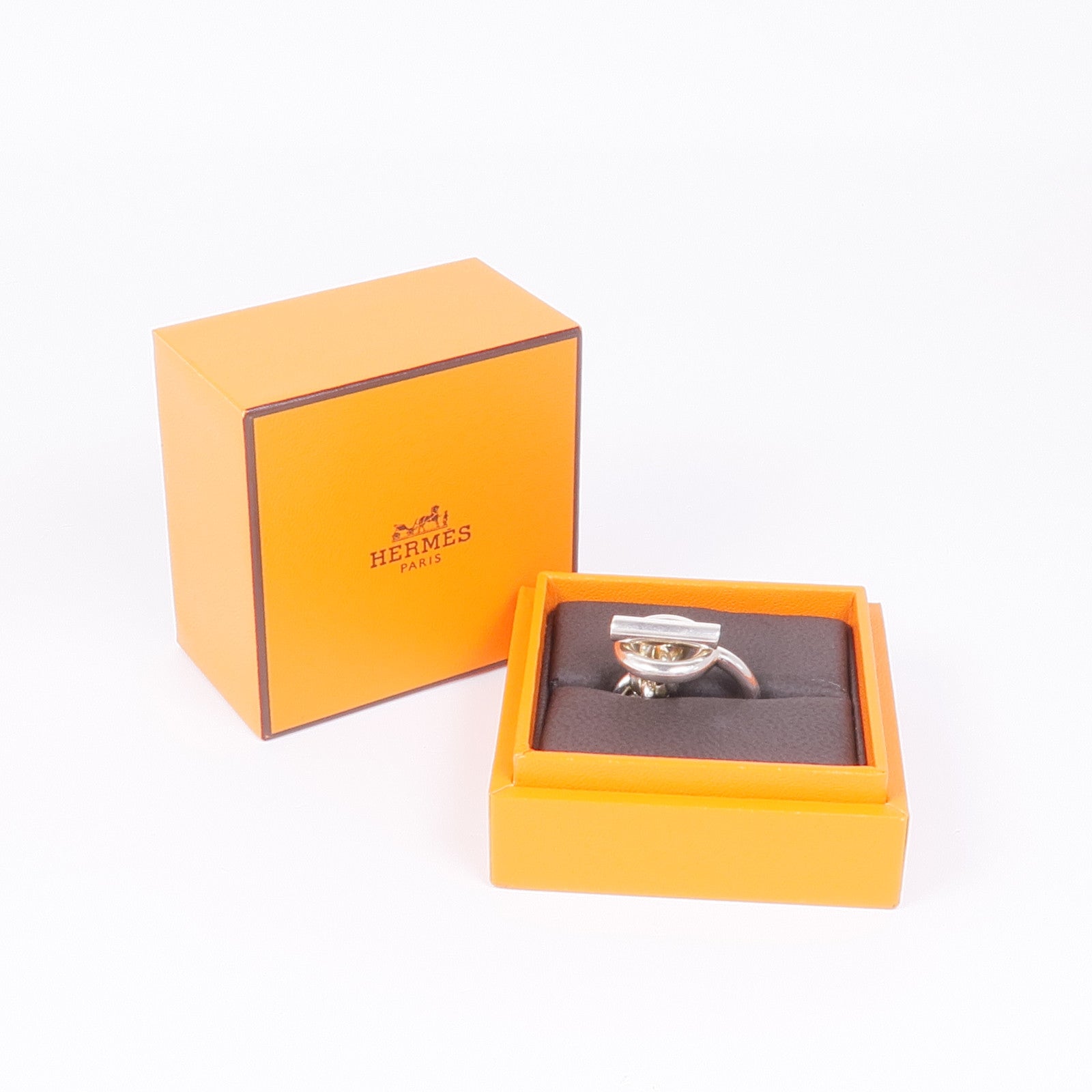 HERMES 925純銀Croisette Ring Large Model戒指Hermes#53/US#6