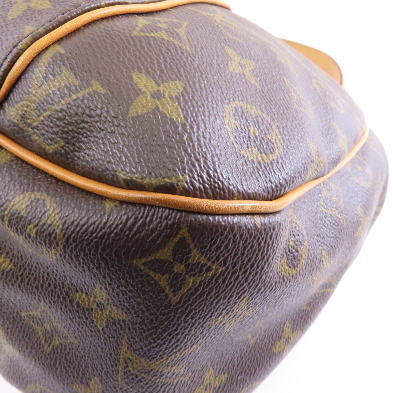 LOUIS VUITTON Monogram Galliera PM金扣肩背袋棕色