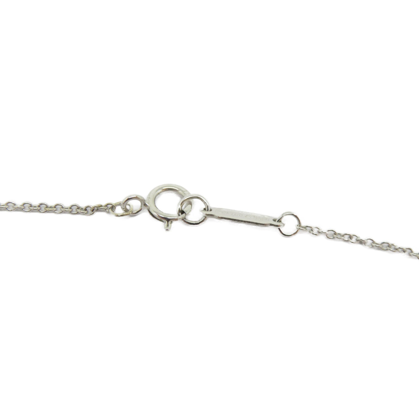 TIFFANY＆CO 18K白金Heart Key Necklace項鍊