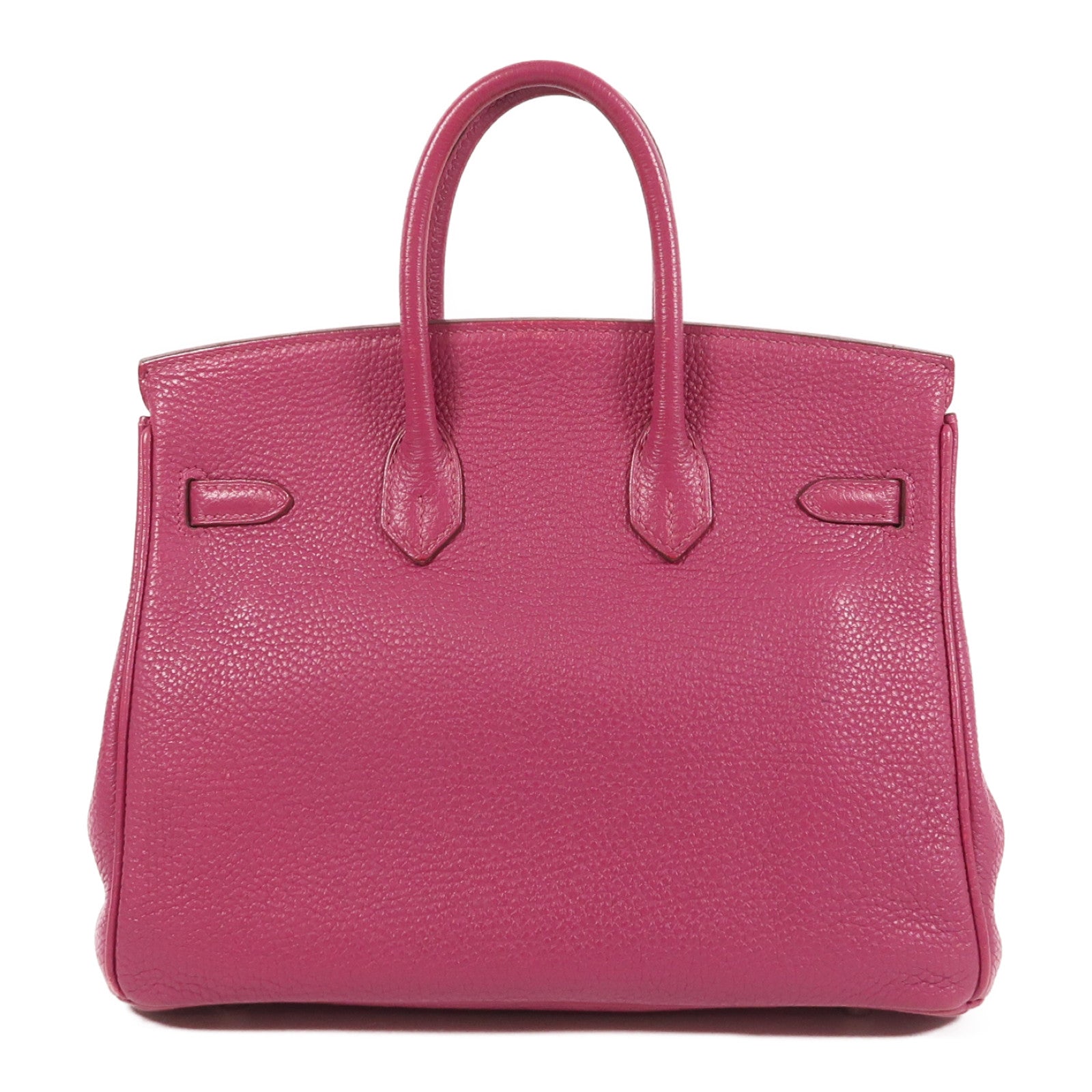 HERMES Togo皮革Birkin 25銀扣手挽袋桃紫色