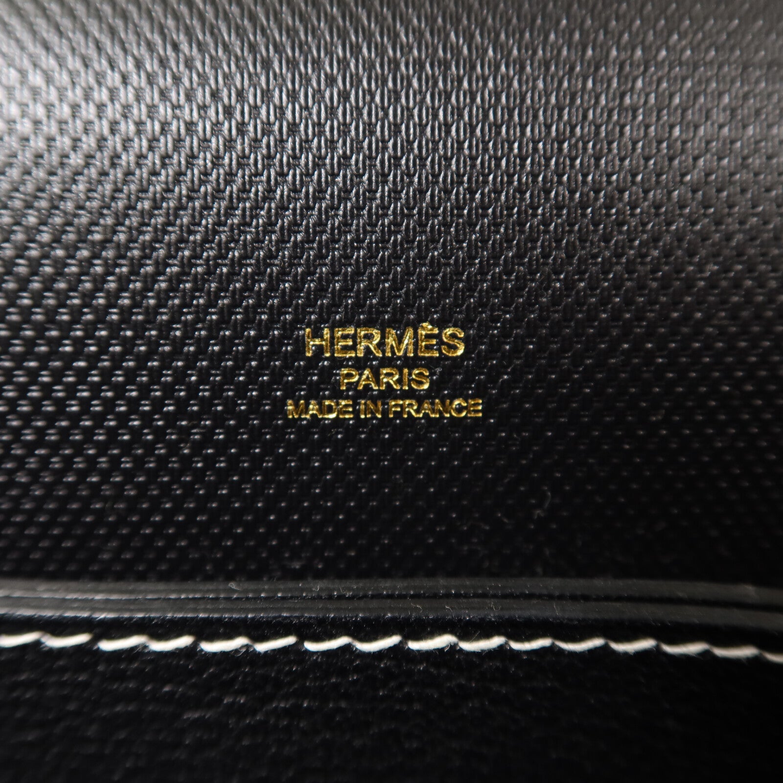 HERMES Grain d'H皮革Roulis 23肩背袋Noir