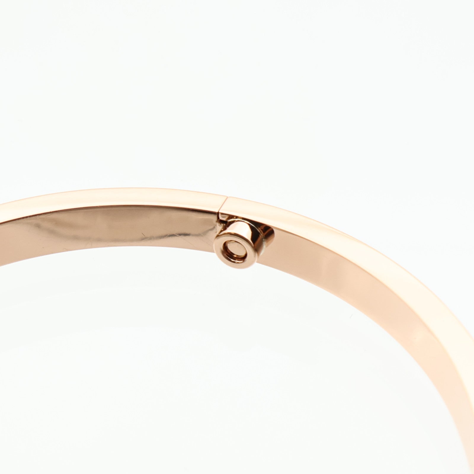 CARTIER 18K玫瑰金Love Bangle SM Paved鑽石手鐲Cartier#16
