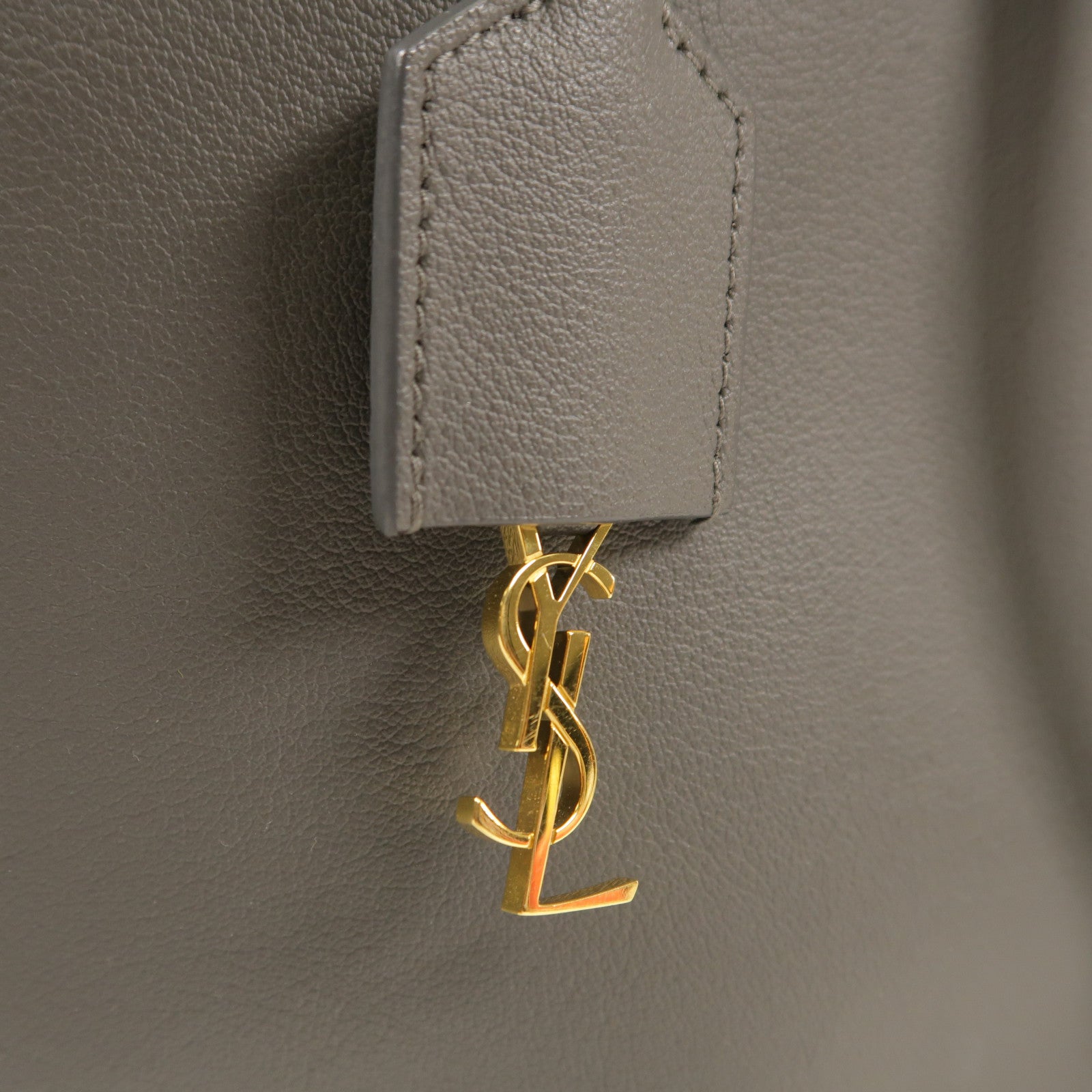 YVES SAINT LAURENT 牛皮皮革2Way Shoulder金扣手挽肩背兩用袋
