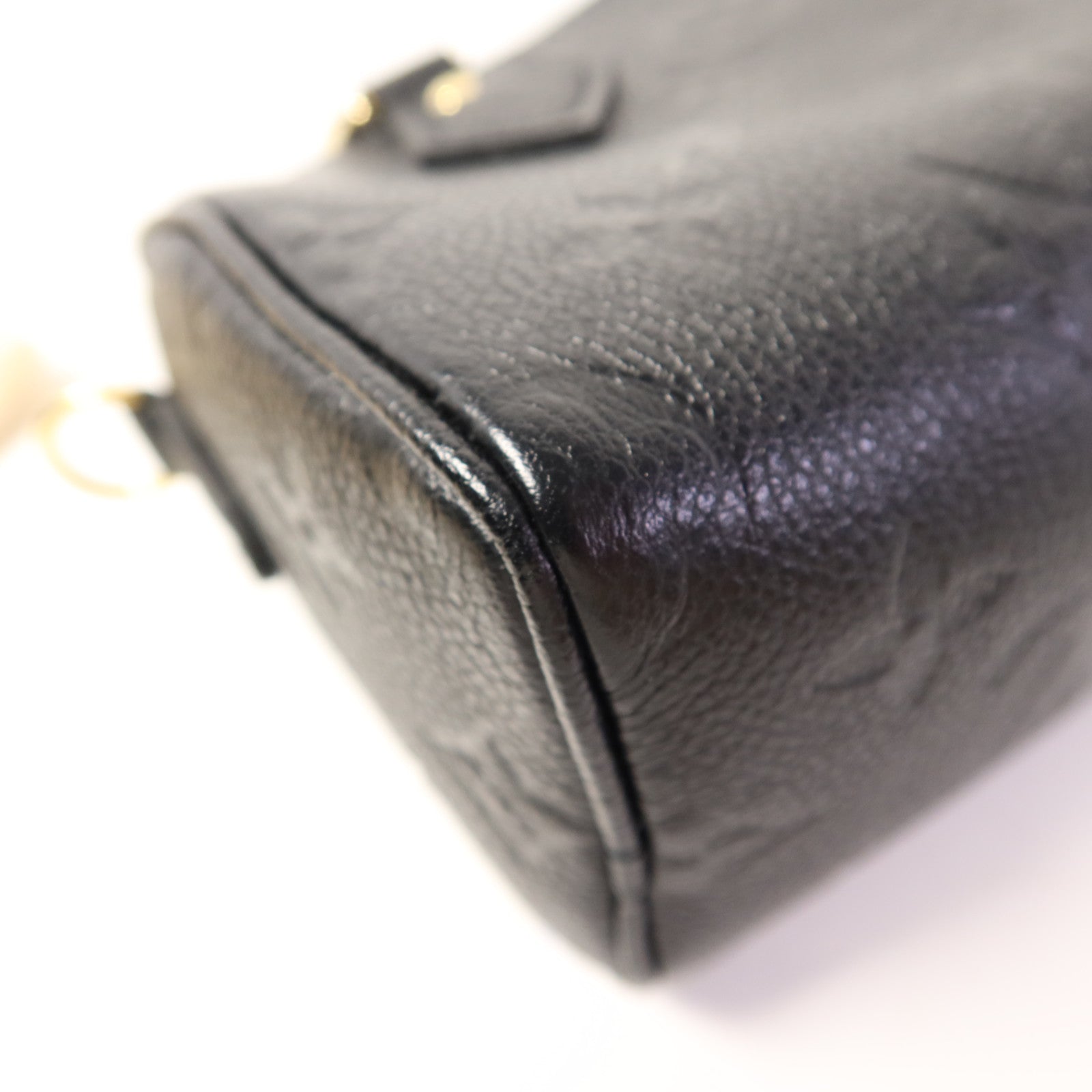 LOUIS VUITTON Monogram Empreinte Nano Speedy金扣手挽肩背兩用袋