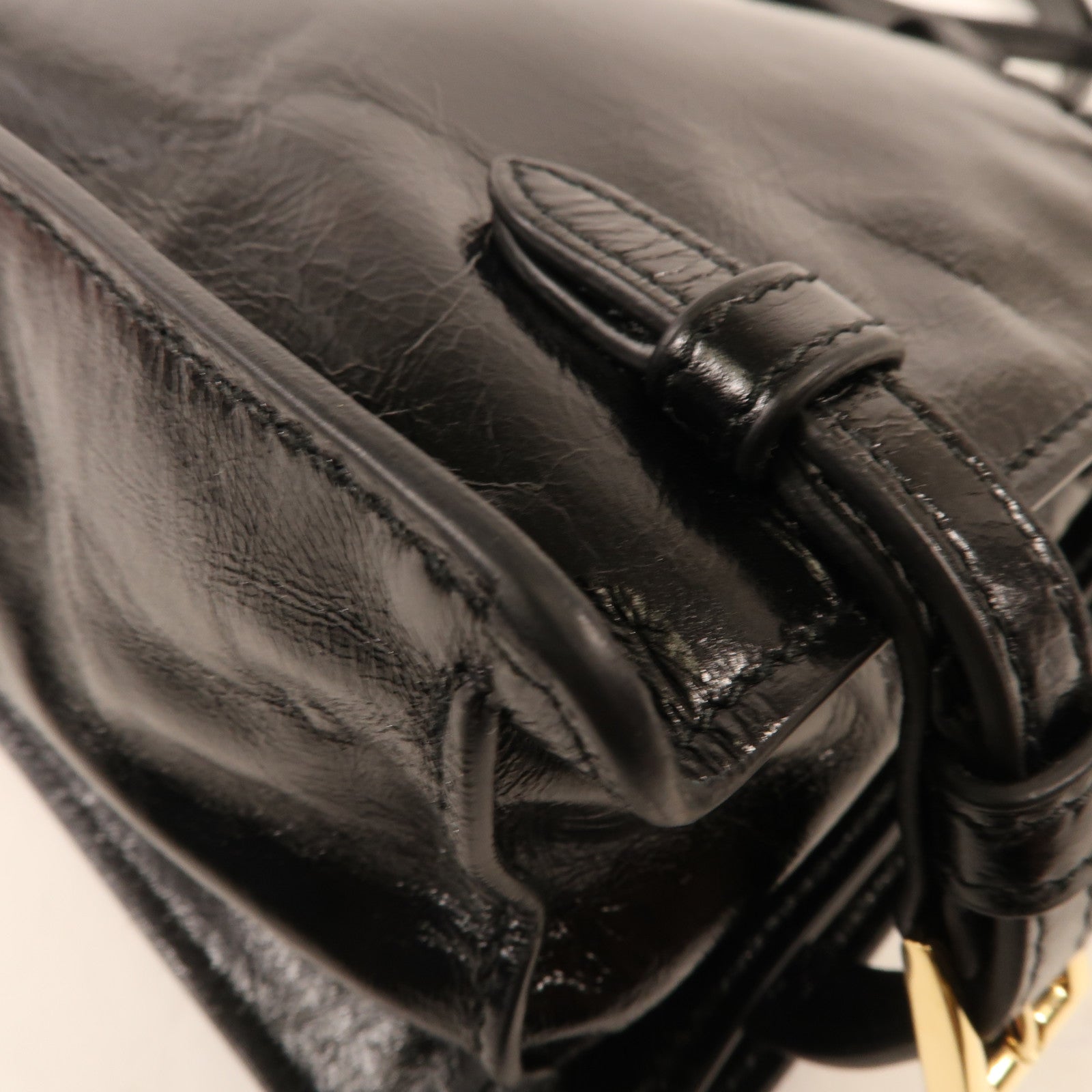 PRADA 【激減優惠】牛皮皮革Shoulder Bag金扣肩背袋