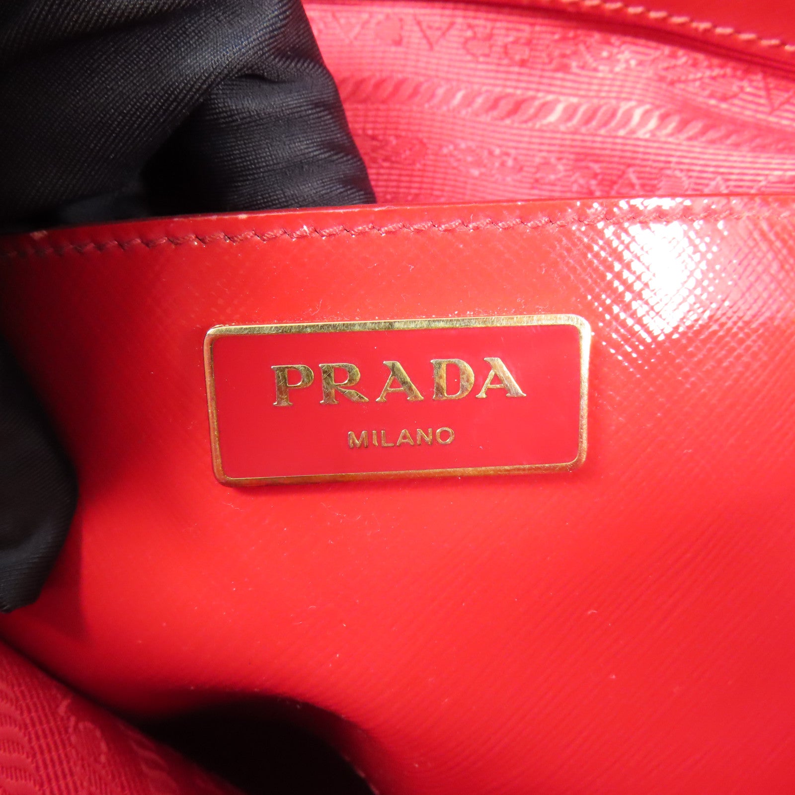 PRADA 牛皮皮革2 Way Shoulder金扣手挽肩背兩用袋