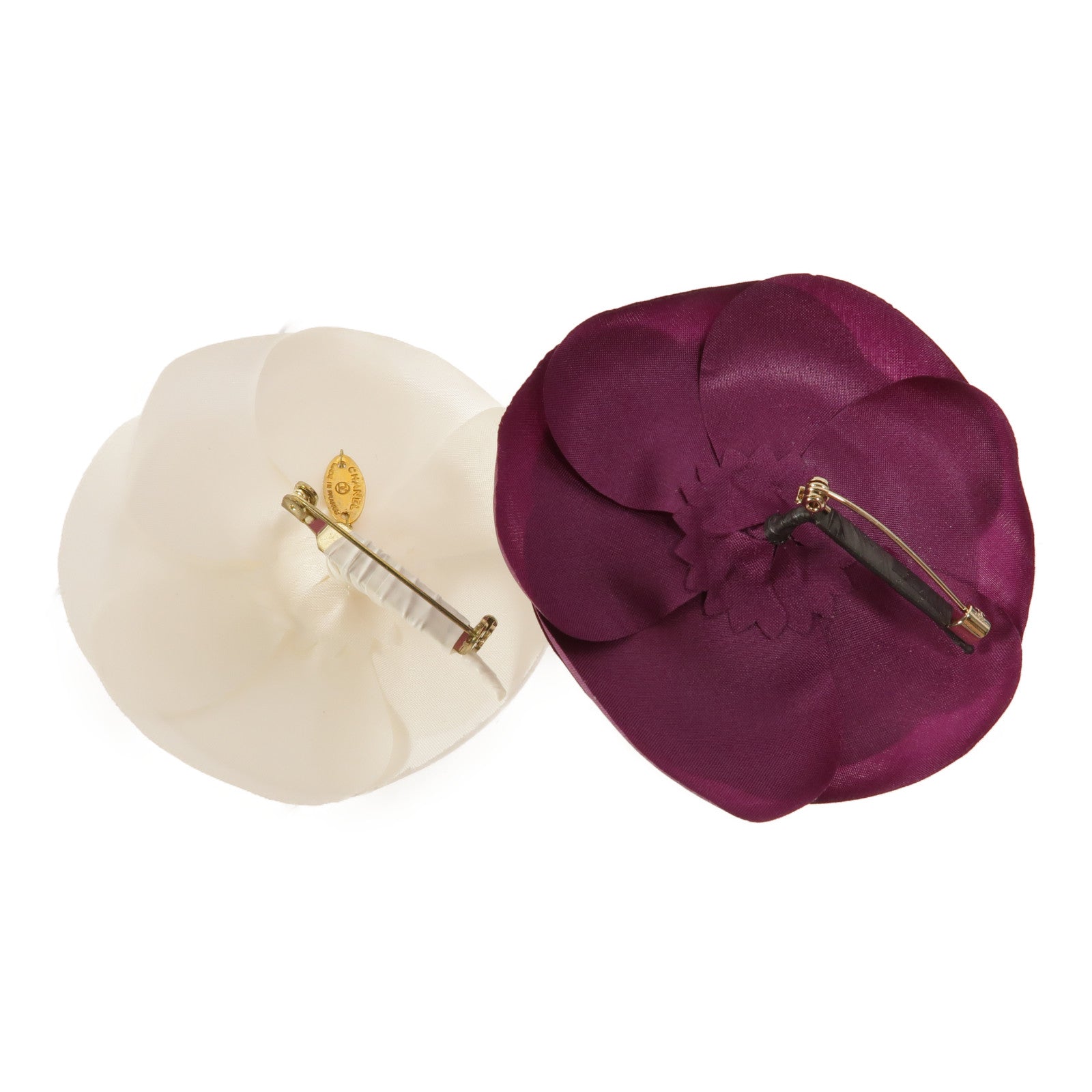 CHANEL Organza Camelia Brooch Set胸針