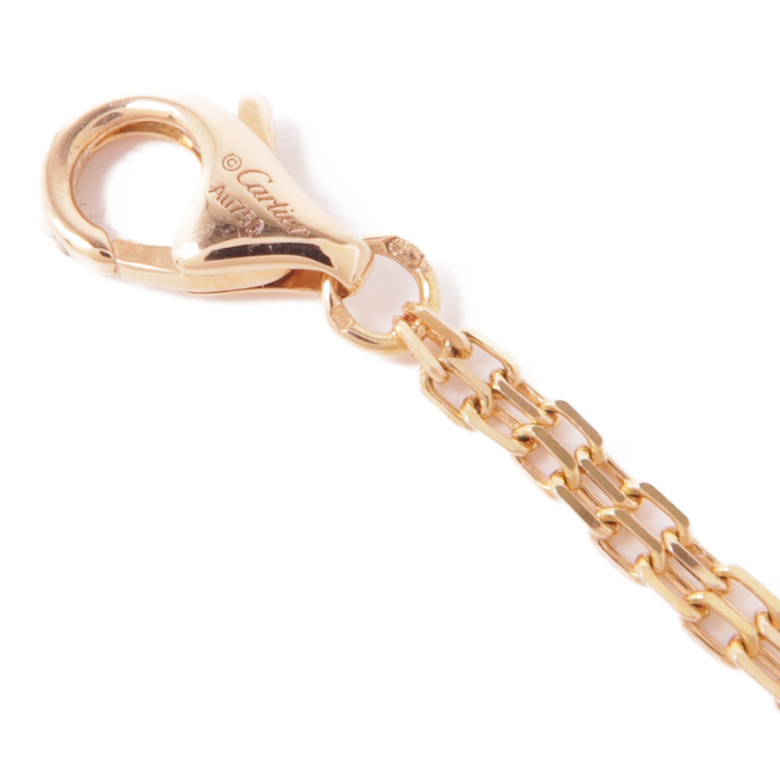 CARTIER 18K玫瑰金Love Necklace 2 Diamonds鑽石項鍊