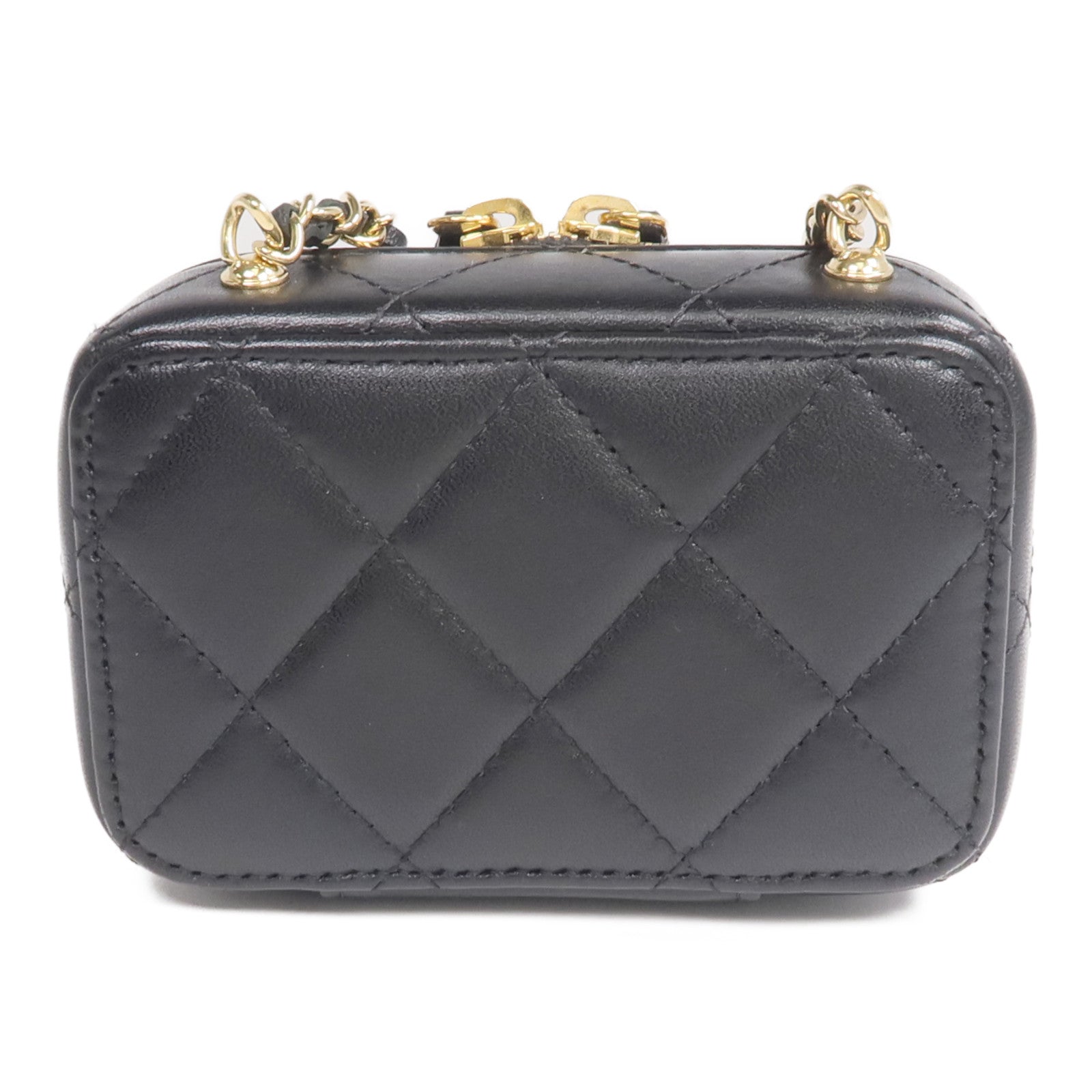 CHANEL 羊皮皮革Clutch with Chain金扣鏈帶肩背袋