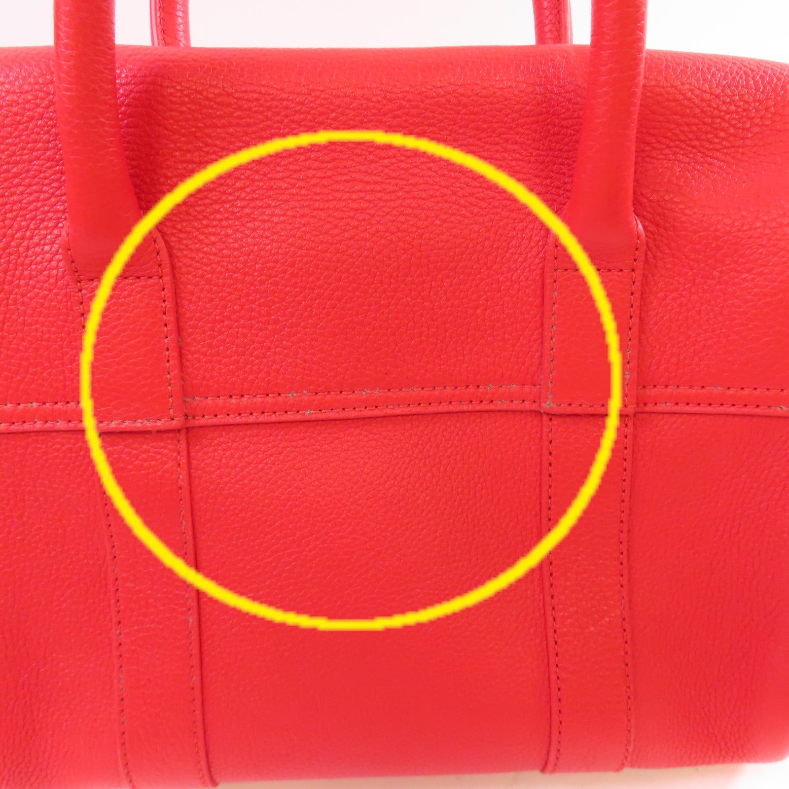 MULBERRY 牛皮皮革2Way Shoulder Bag金扣手挽肩背兩用袋紅色