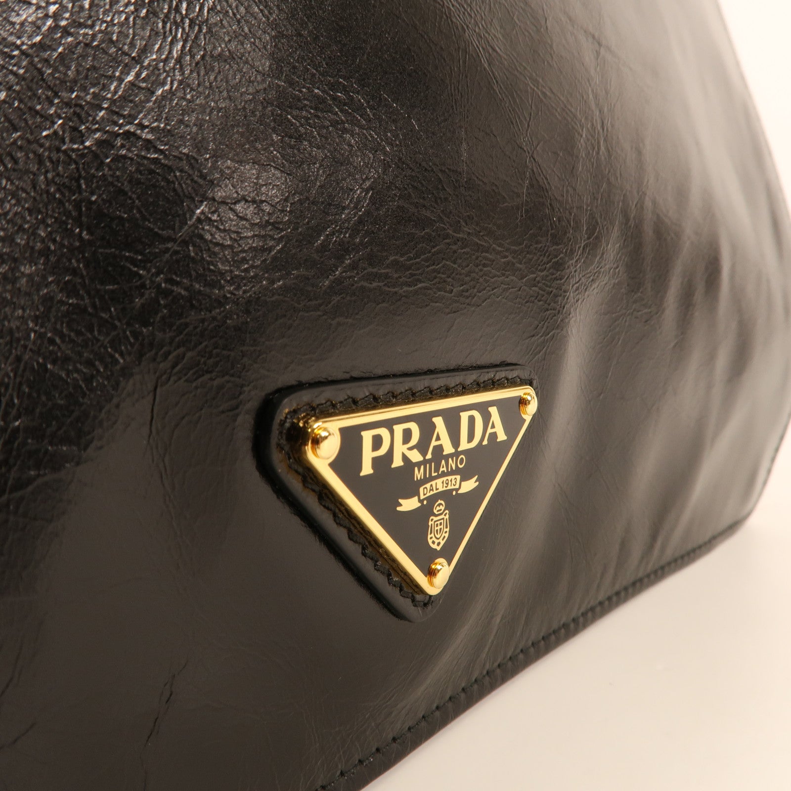 PRADA 【激減優惠】牛皮皮革Shoulder Bag金扣肩背袋