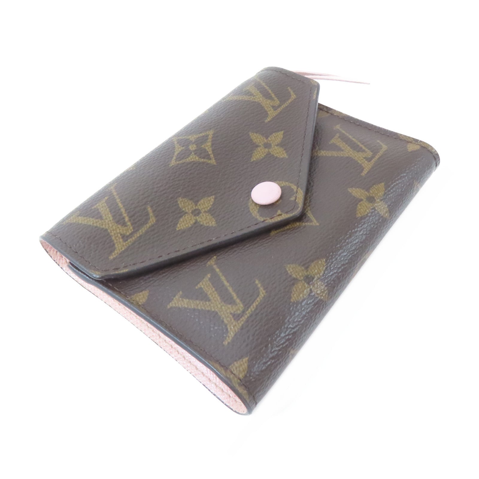 LOUIS VUITTON Monogram Victorine金扣錢包啡色