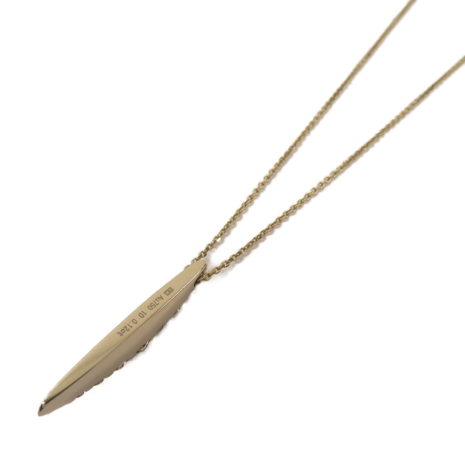 JEWELRY **【激減優惠】18K黃金Necklace 0.12ct鑽石項鏈