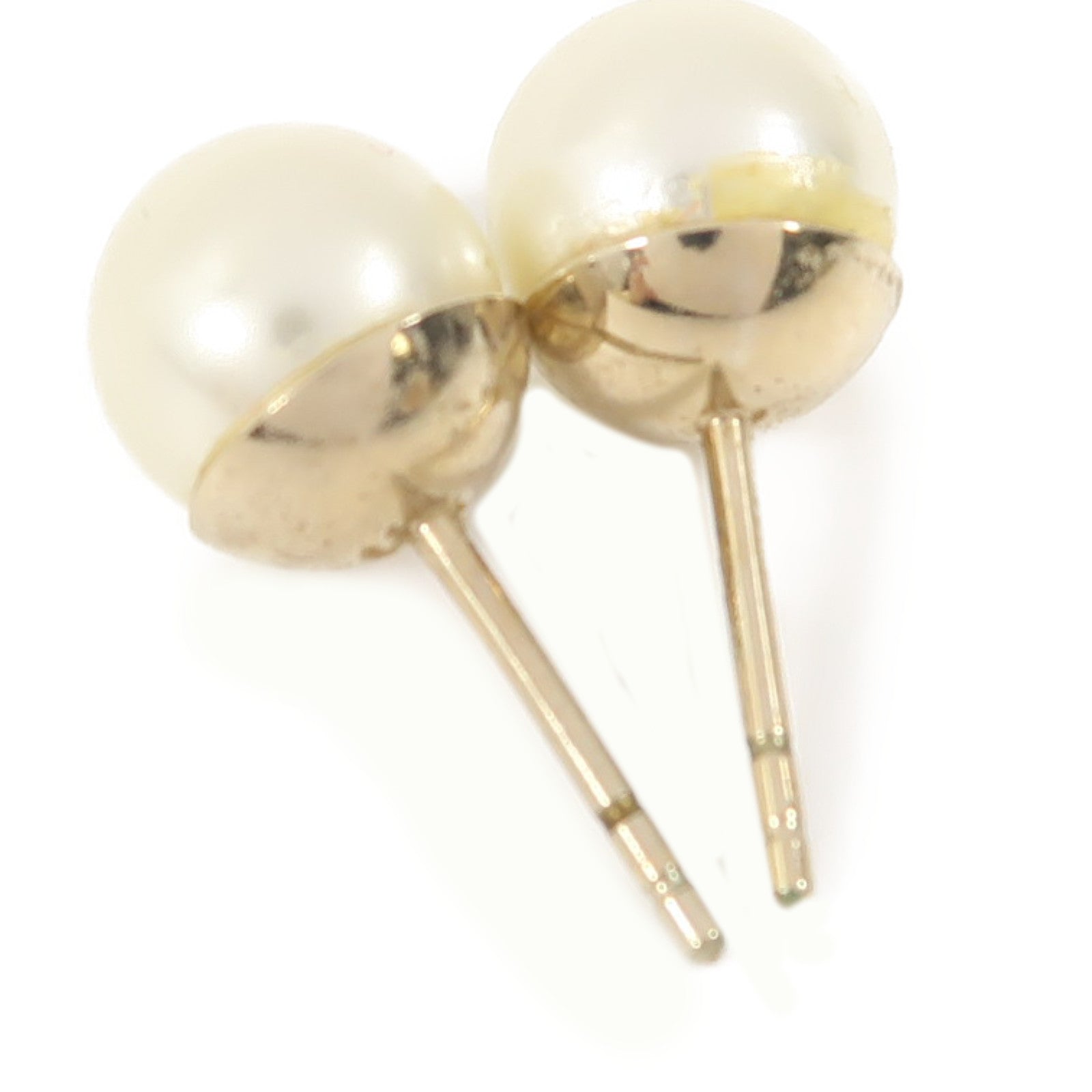 Dior 金屬/PVC Earrings耳環金色/白色
