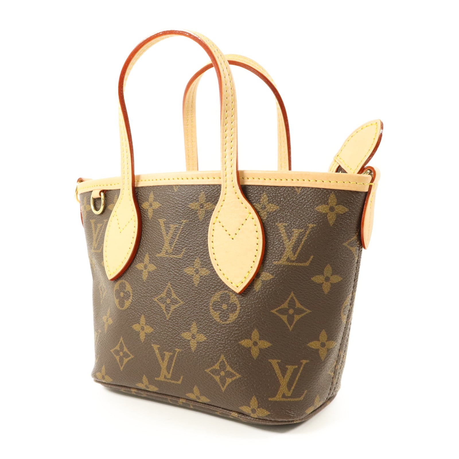 LOUIS VUITTON Monogram Neverfull BB金扣手挽肩背兩用袋