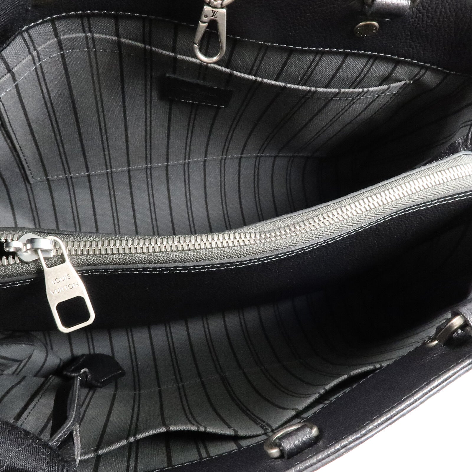 LOUIS VUITTON Monogram Empreinte Montaigne BB手挽肩背兩用袋