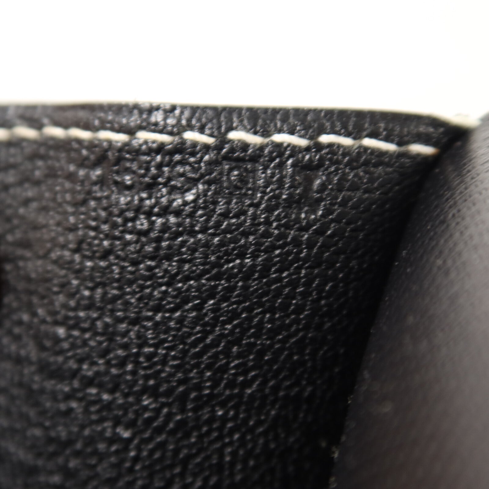 HERMES Grain d'H皮革Roulis 23肩背袋Noir