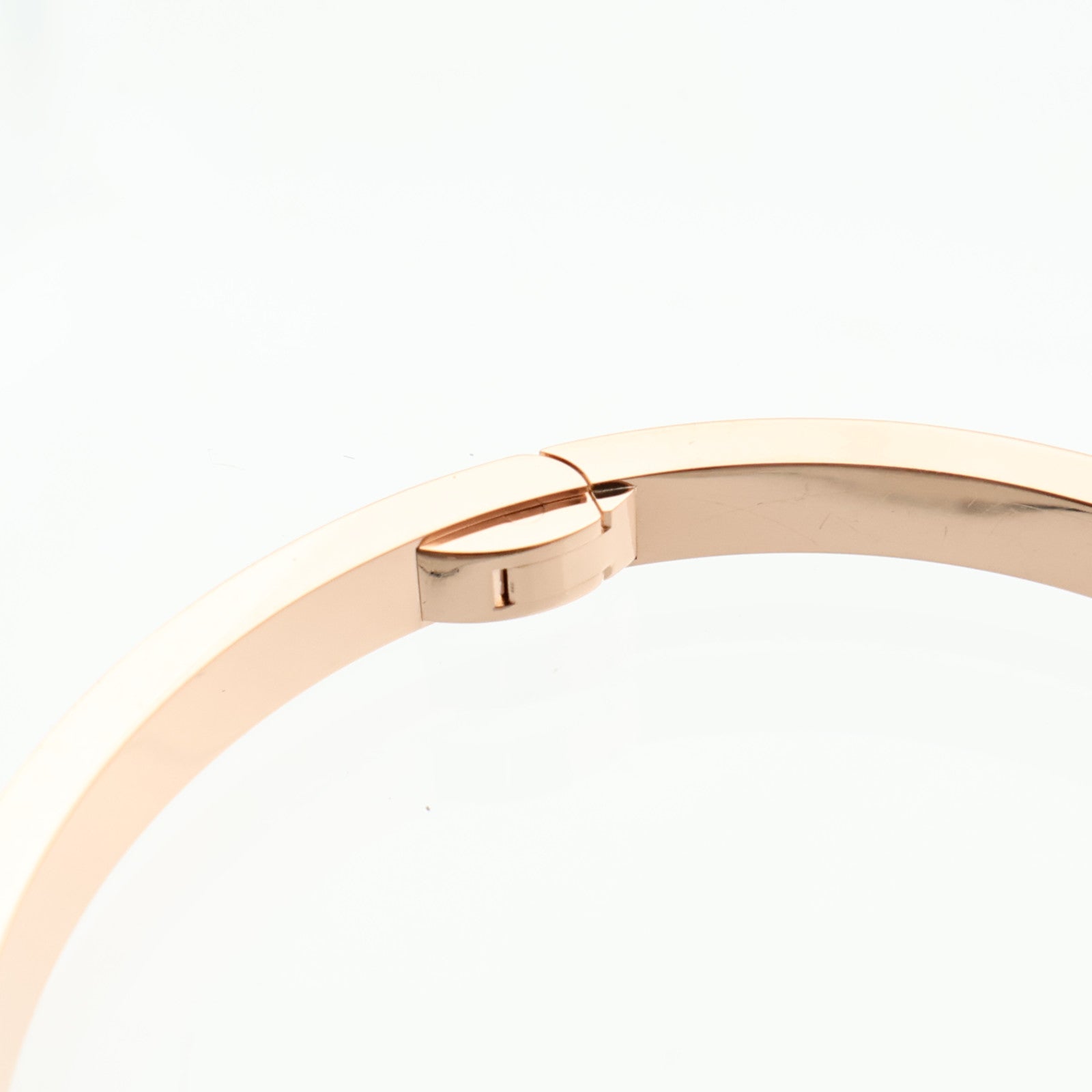 CARTIER 18K玫瑰金Love Bangle SM Paved鑽石手鐲Cartier#16