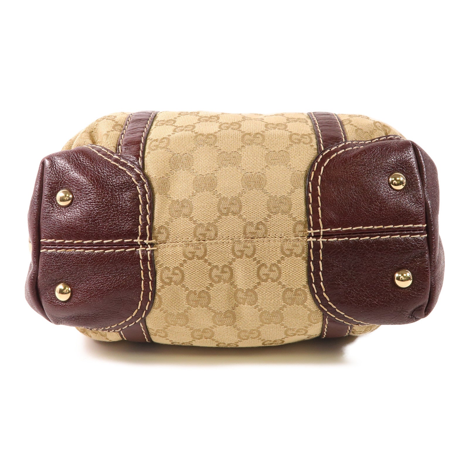 GUCCI GG GHW Handbag 189893 Canvas Brown