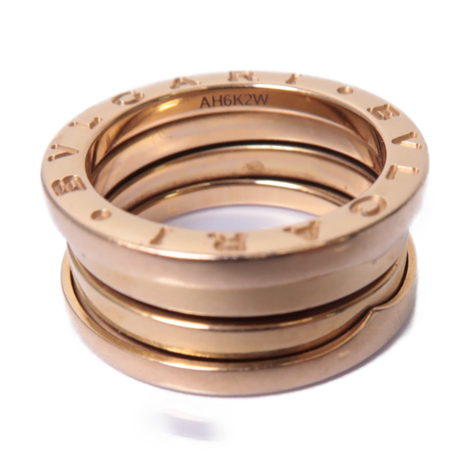 BVLGARI 【激減優惠】18K玫瑰金B.zero1戒指Bvlgari#52/US#6