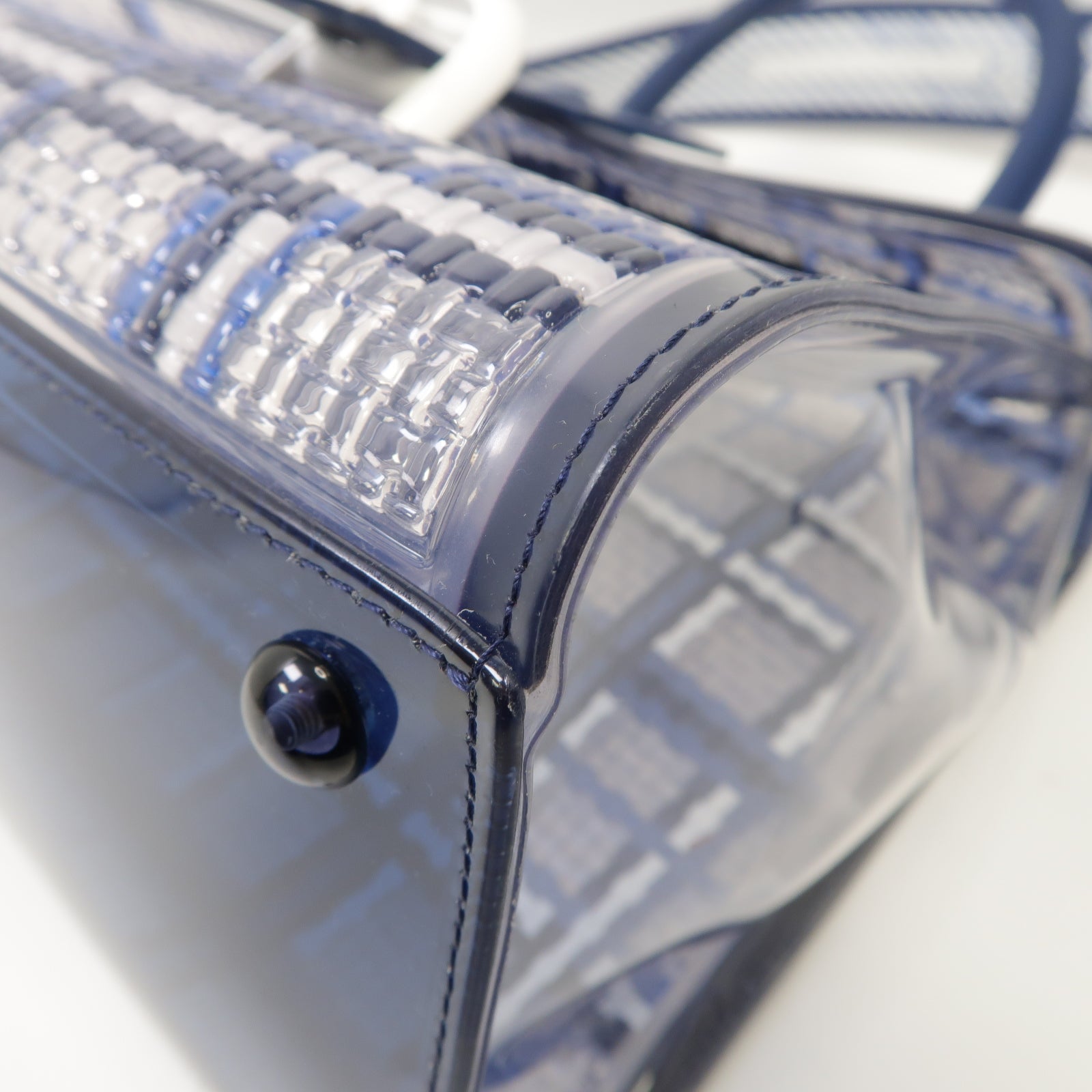 SELECTION 【激減優惠】PVC Brillant MM 2 Way Shoulder Bag手挽肩背兩用袋藍色