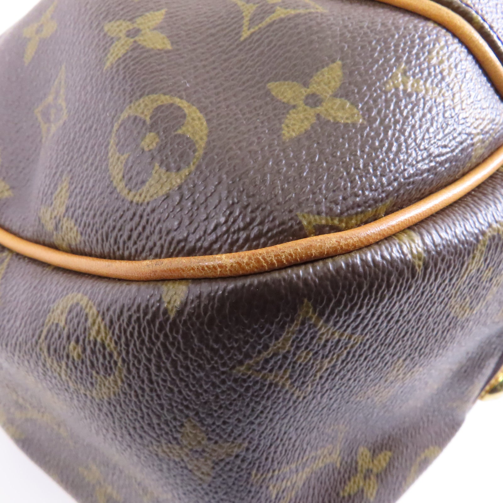 LOUIS VUITTON Monogram Galliera PM金扣肩背袋棕色