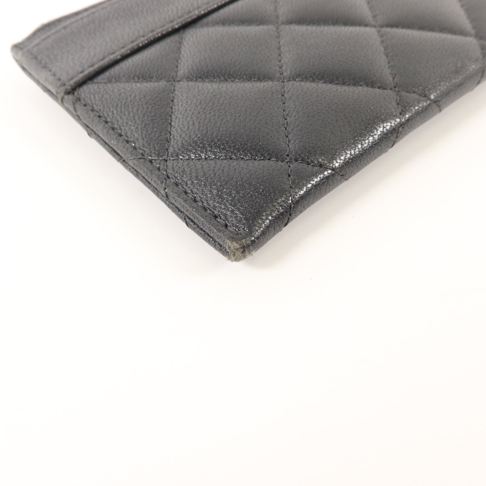 CHANEL 牛皮皮革Flat Long Wallet金扣長錢包