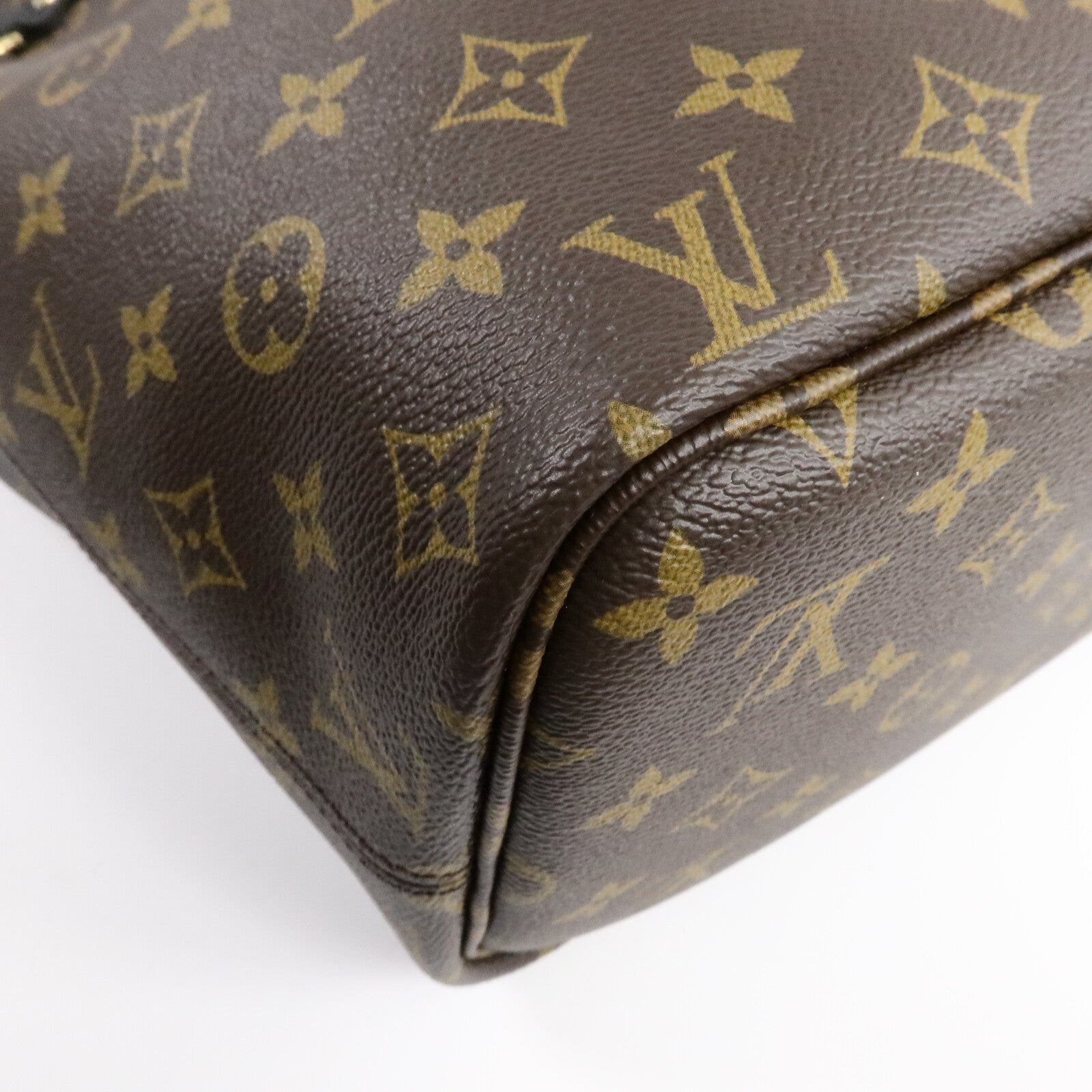 LOUIS VUITTON Monogram/牛皮皮革Neverfull Inside Out MM手挽袋